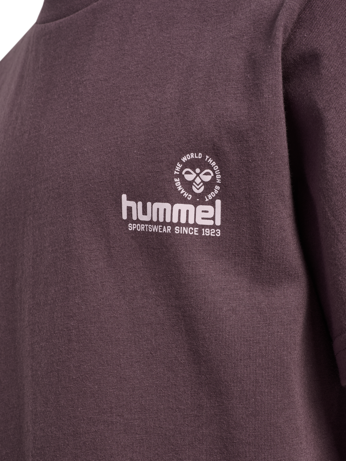 hummel Jr Reg Graphic T-shirt S/S Black Plum