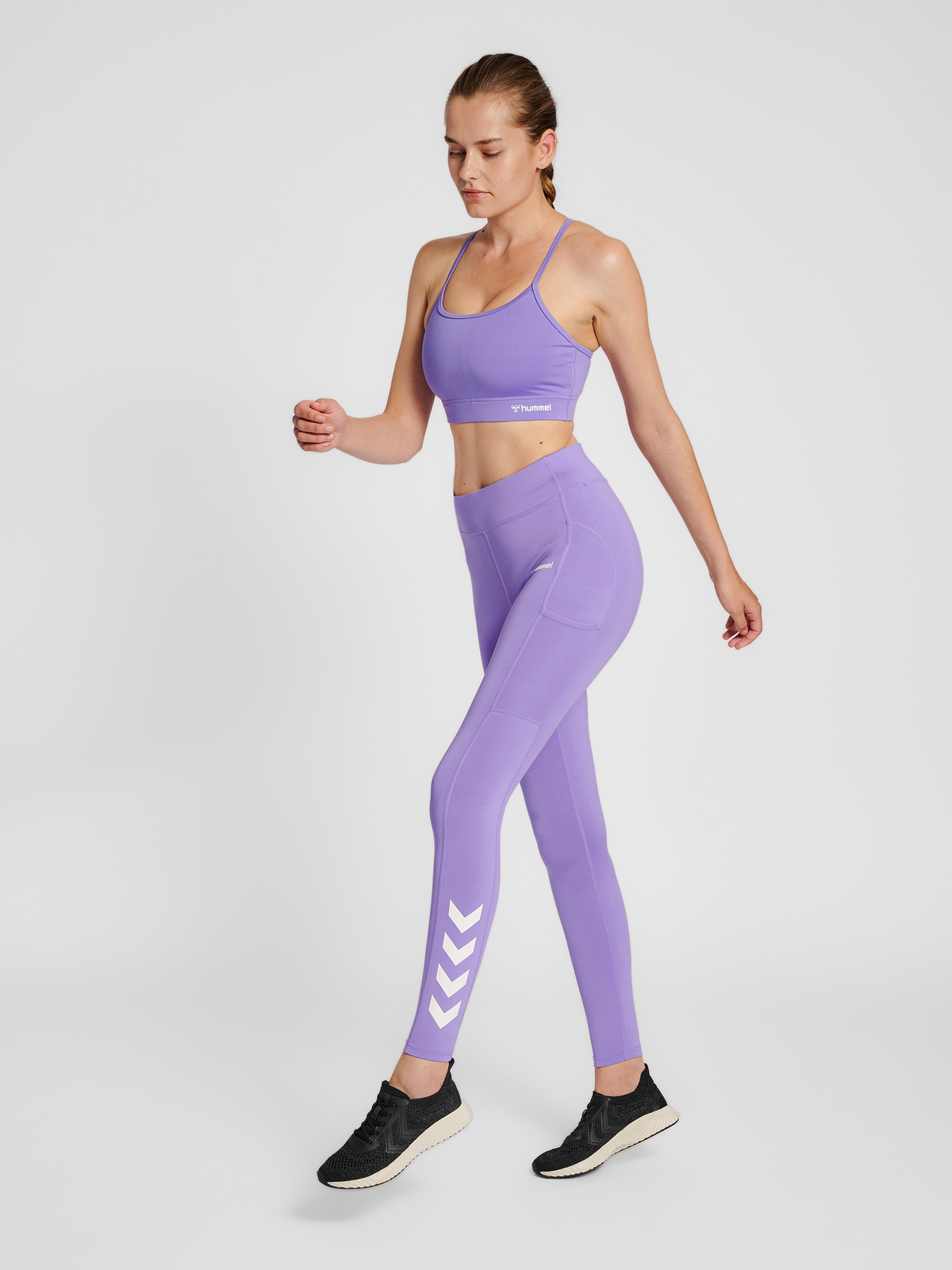 hummel Mt Chipo Mid Waist Tights Paisley Purple