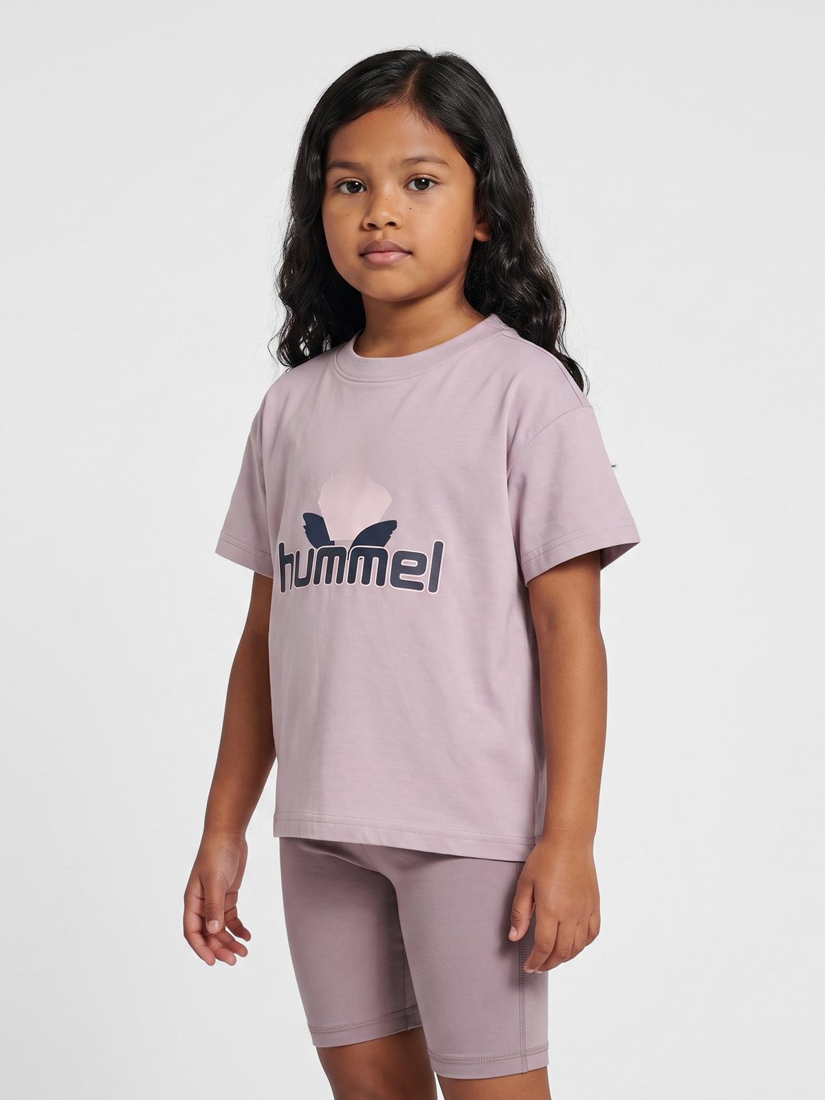 hummel Jr Boxy Graphic T-shirt S/S Sea Fog