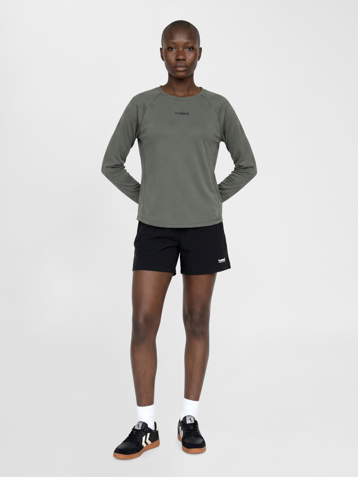 hummel Momentum W T-shirt L/S Castor Gray