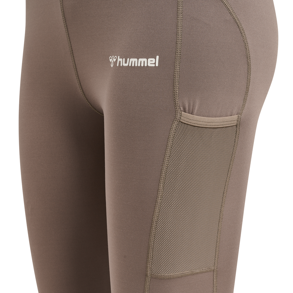 hummel Mt Chipo Mid Waist Tights Driftwood