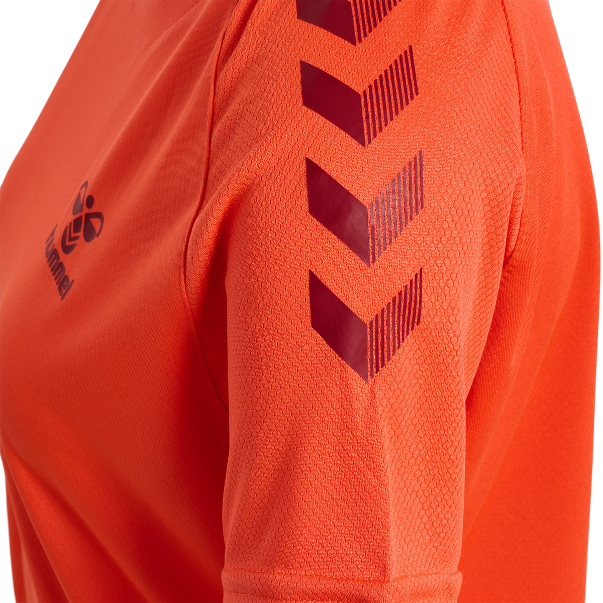 hummel Ongrid Poly Jersey S/S Wo Nasturtium/Rhubarb