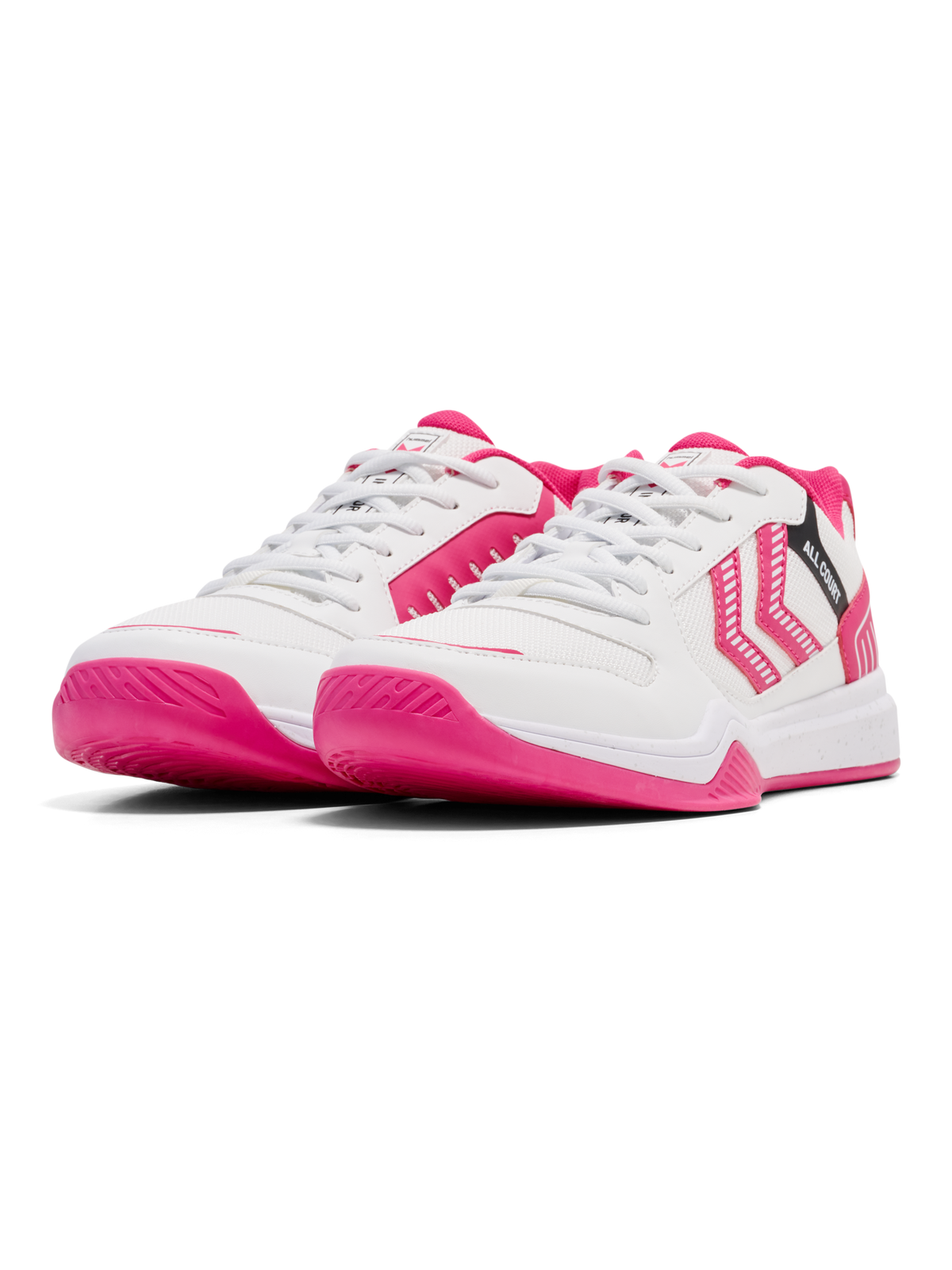 hummel All Court Bright White/Raspberry Sorbet