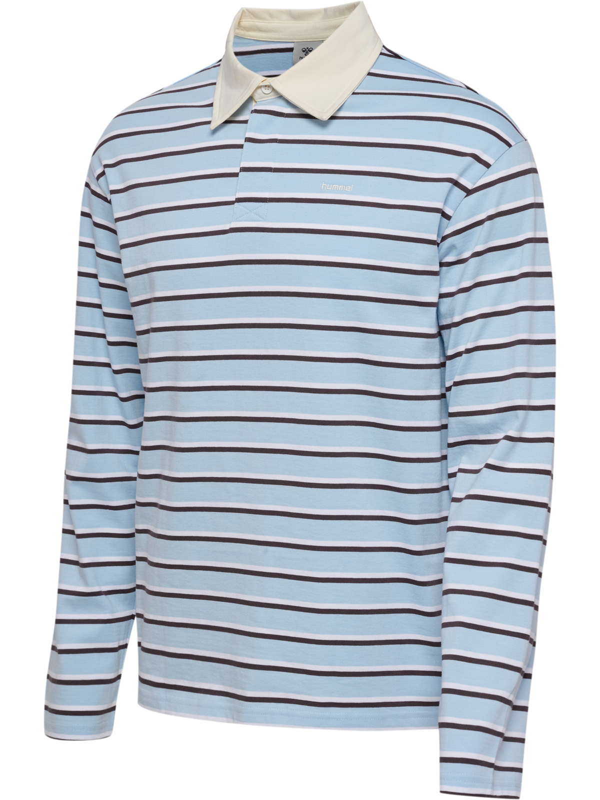 hummel I-D Polo L/S Floaty Blue