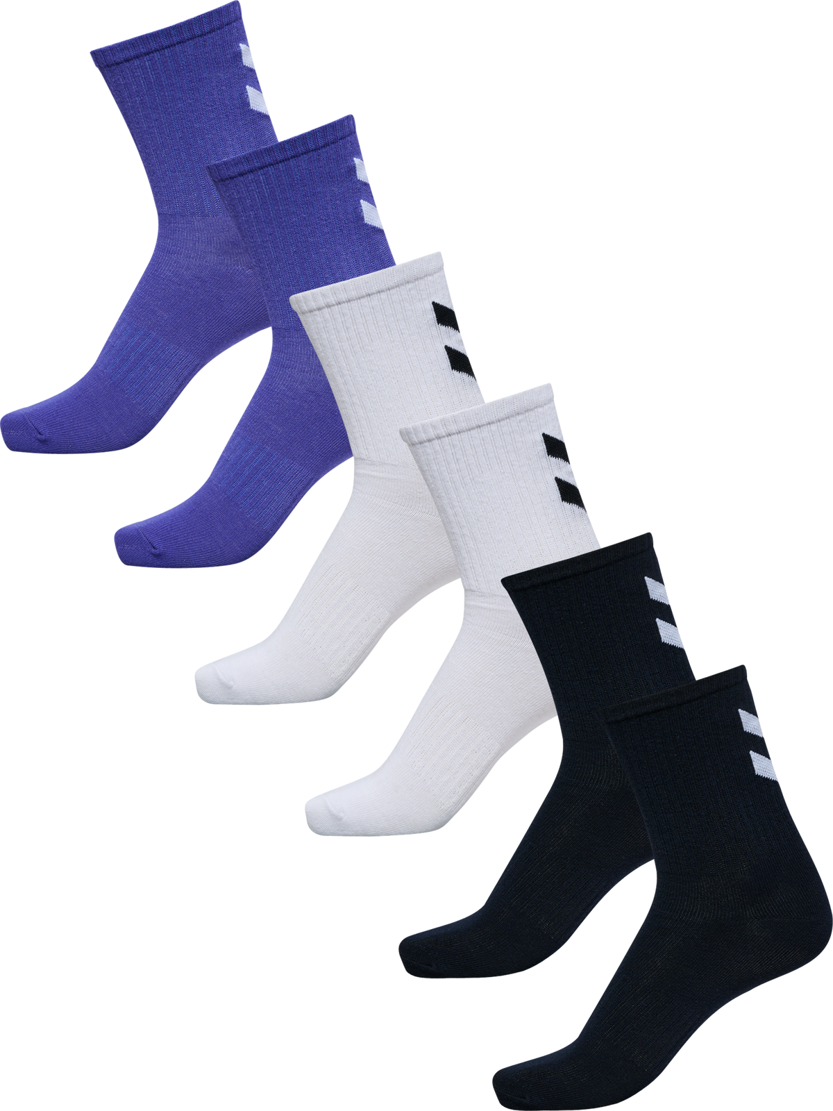 hummel Crew Stripe 6-PACK Socks Night Sky