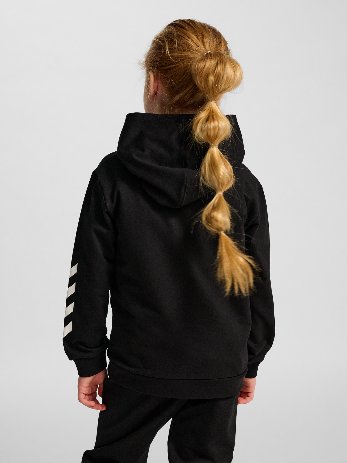 hummel Jr Logo Hoodie Black