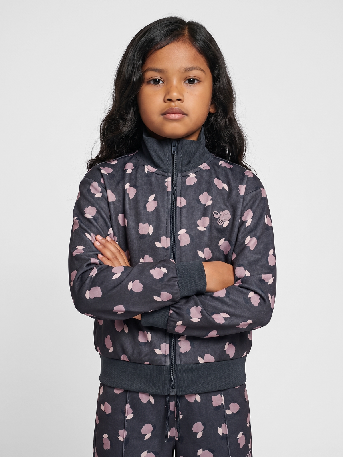 hummel Jr Reg Poly Gym Zip Jacket Ombre Blue