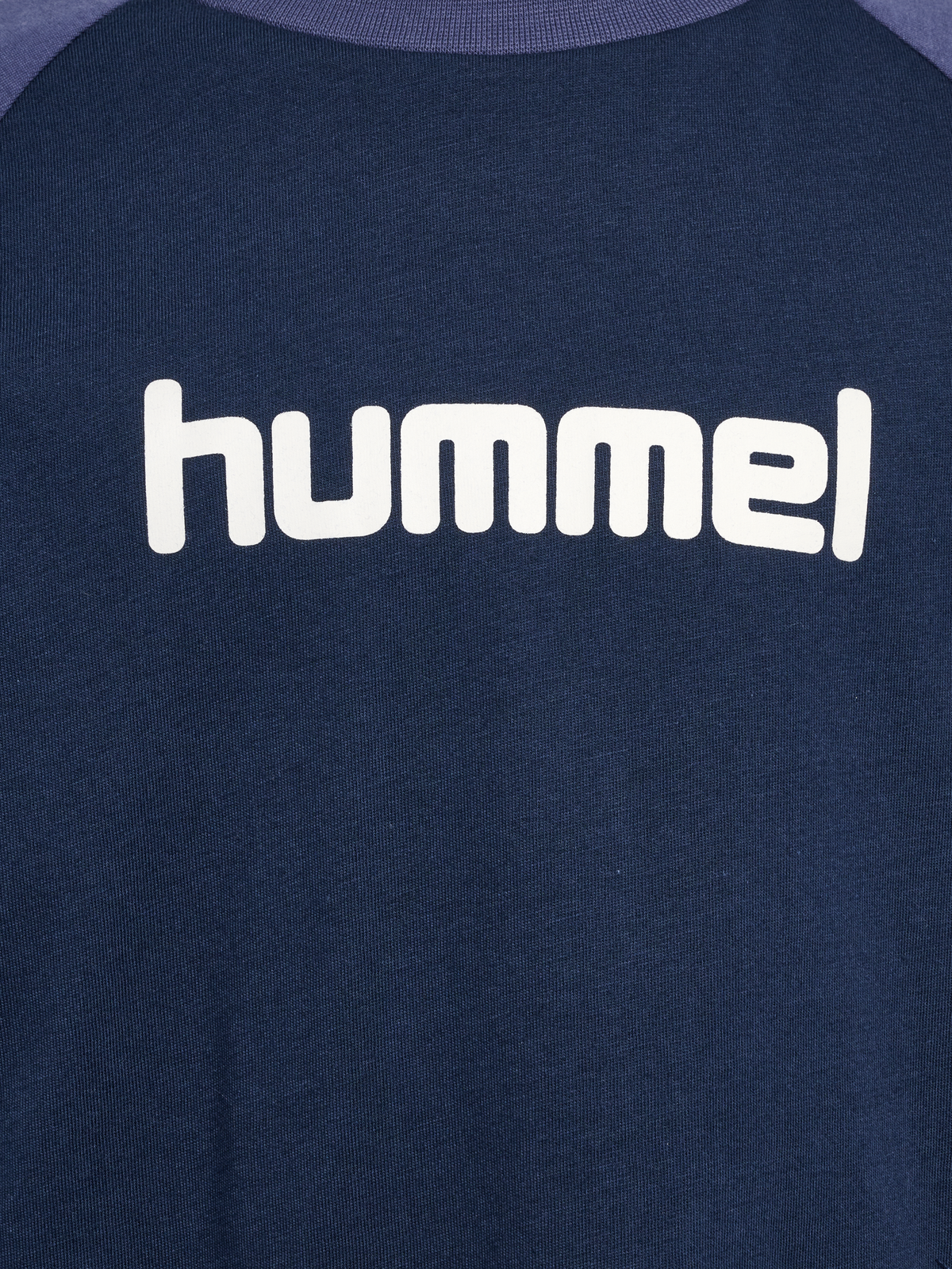 hummel Jr Logo T-shirt L/S Dress Blues/Blue Indigo