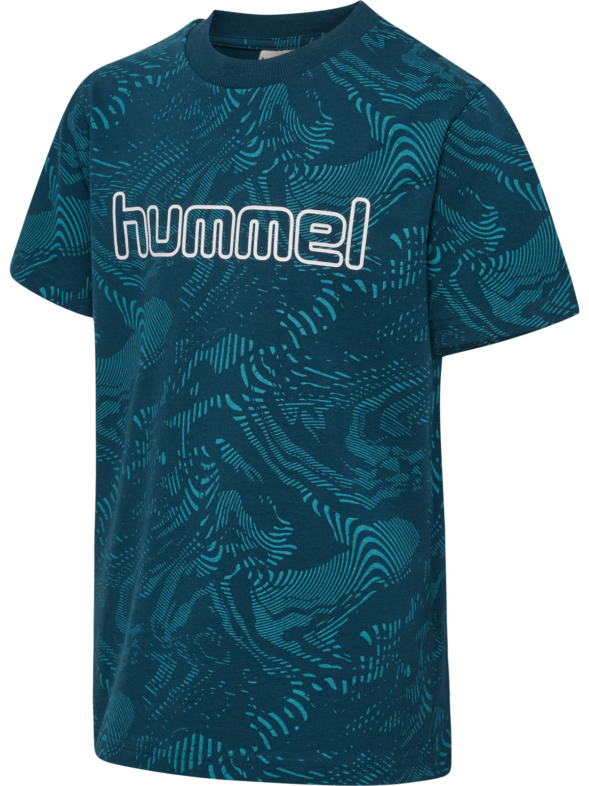 hummel Jr Aop Logo T-shirt Reflecting Pond