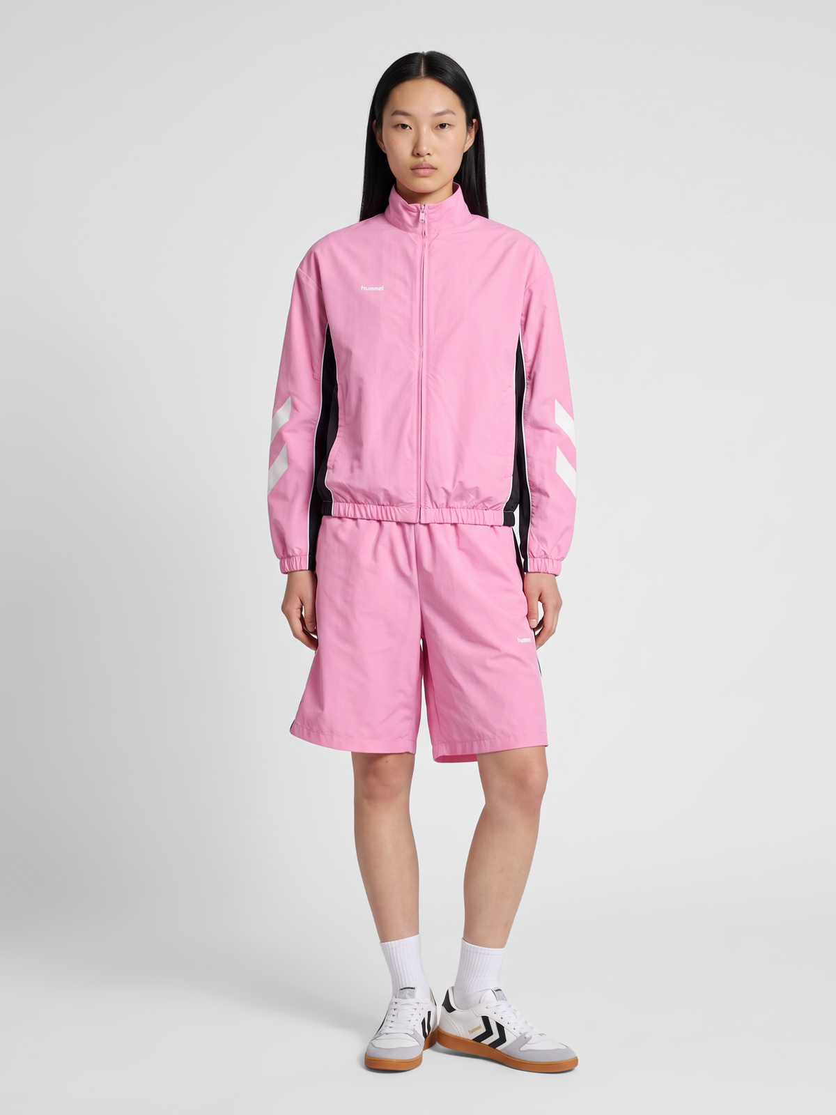hummel I-D Ripstop Track Jacket Begonia Pink