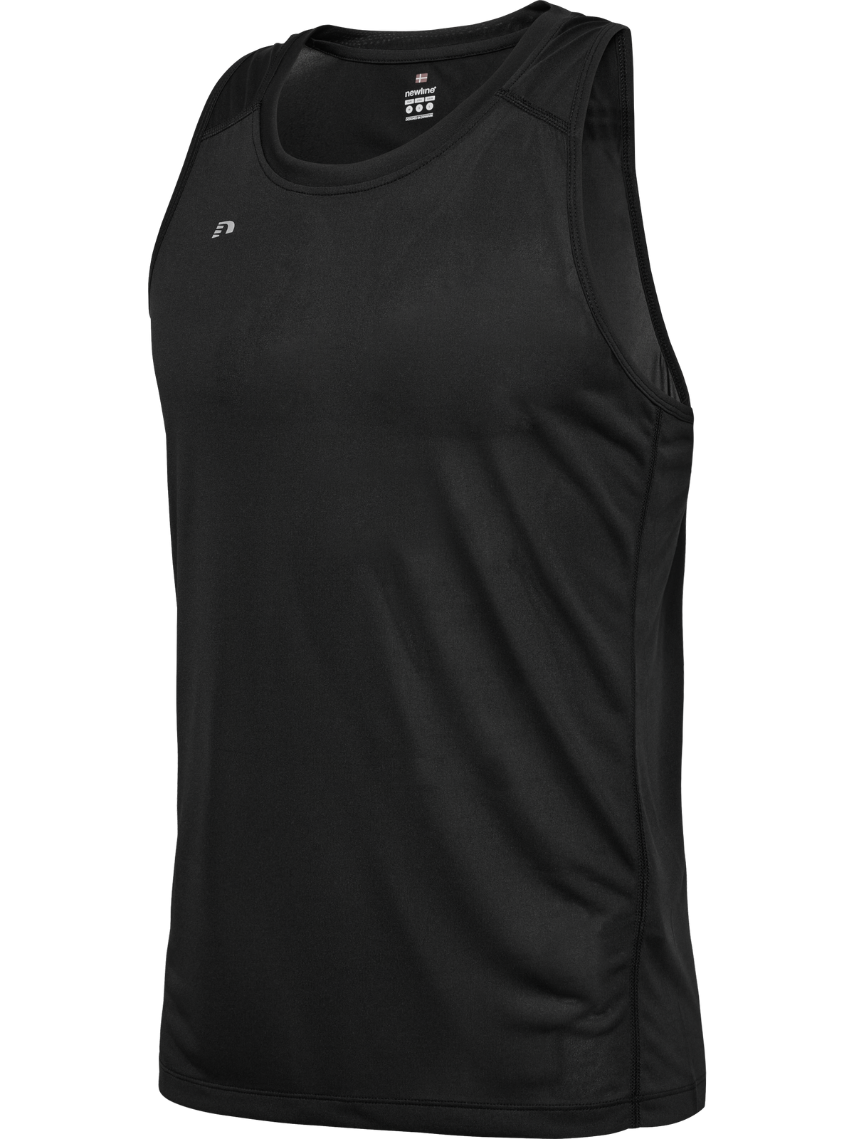 Newline Beat Singlet Black