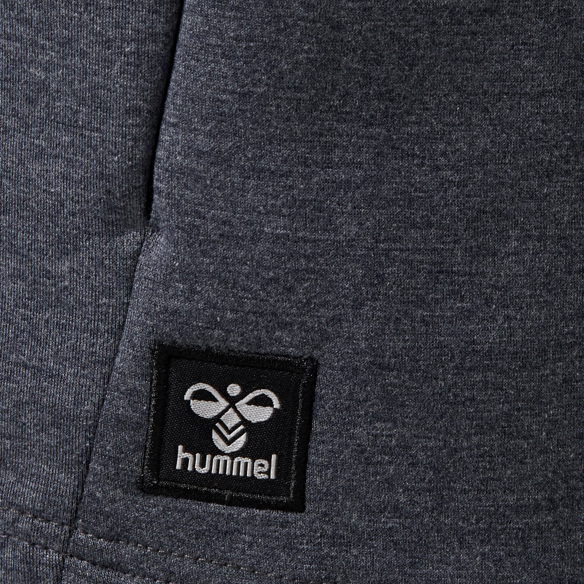 hummel Tropper Zip Hoodie Black Iris Melange