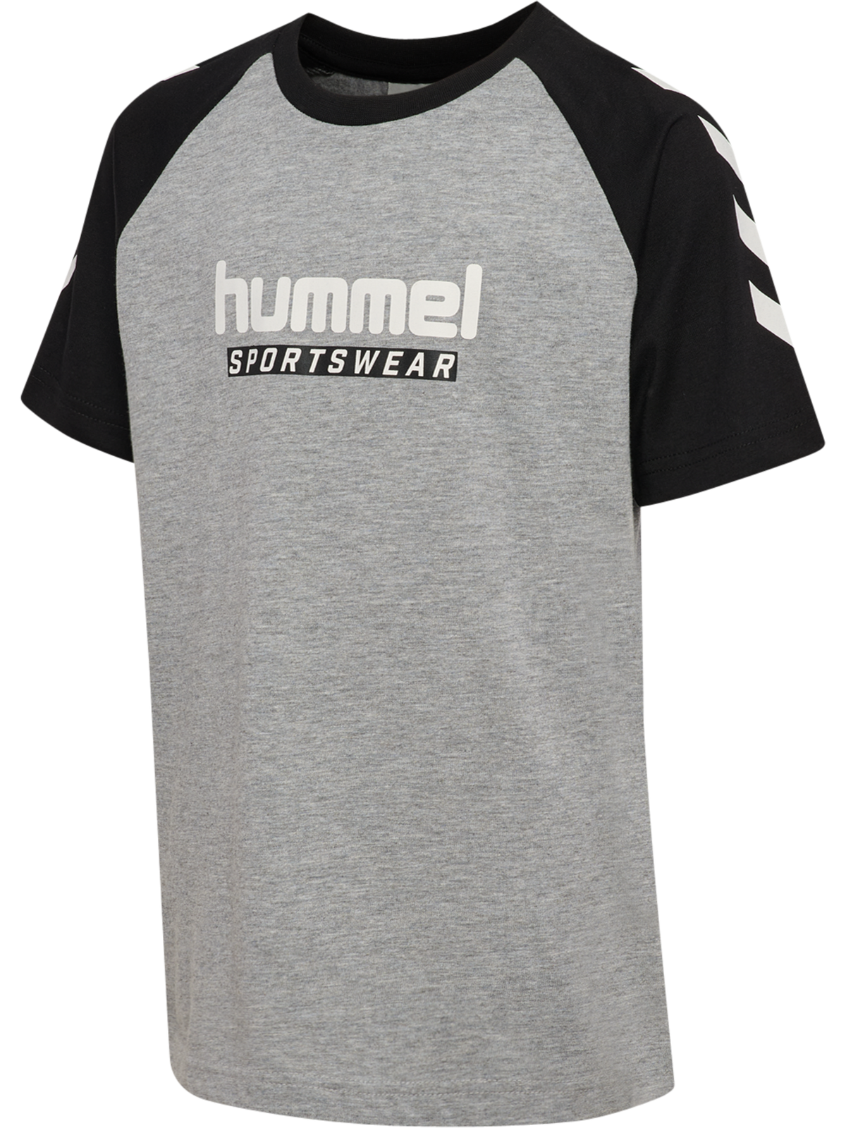 hummel Jr Logo T-shirt S/S Grey Melange