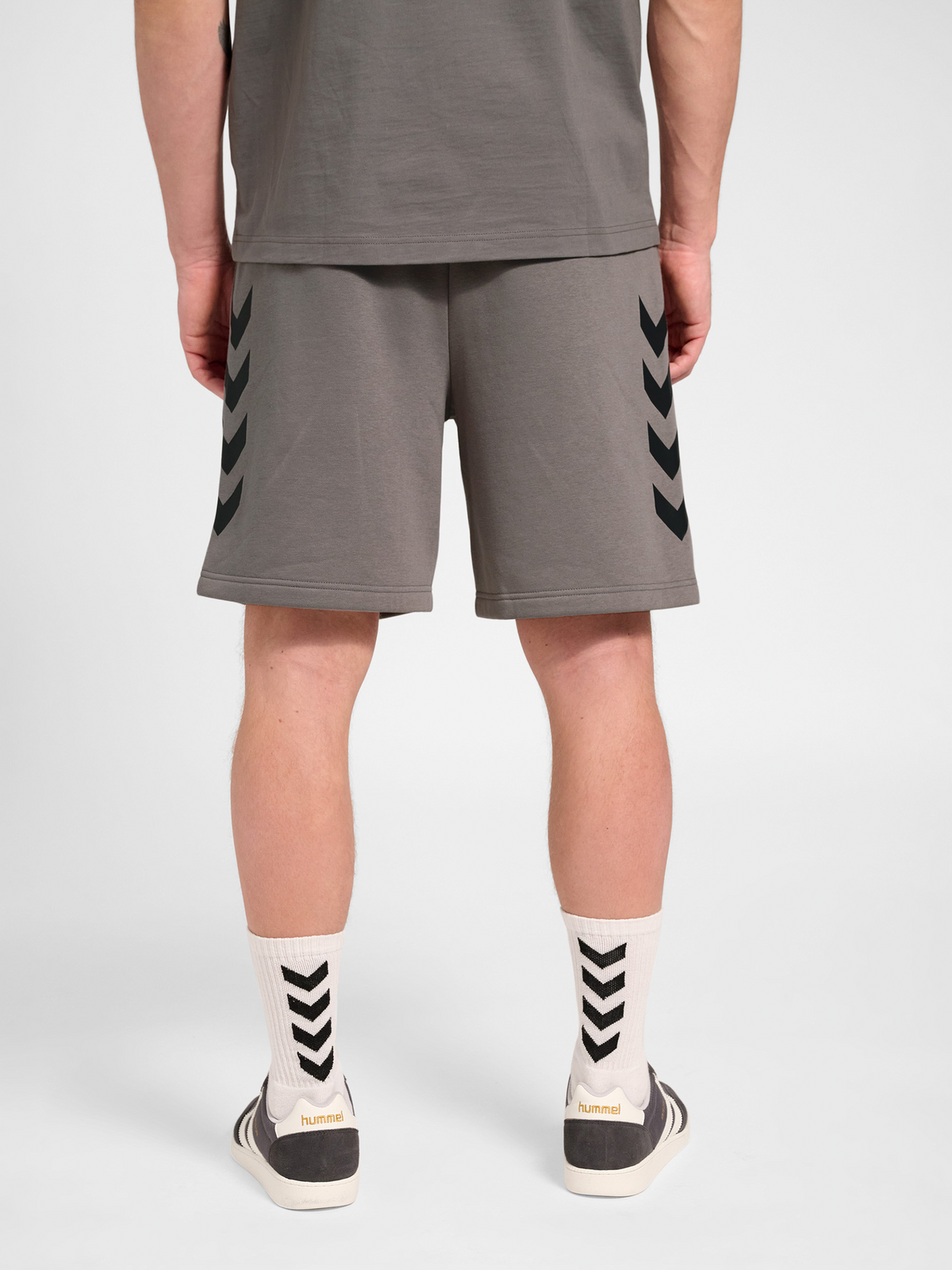 hummel Keeper Chevron Shorts Charcoal Gray