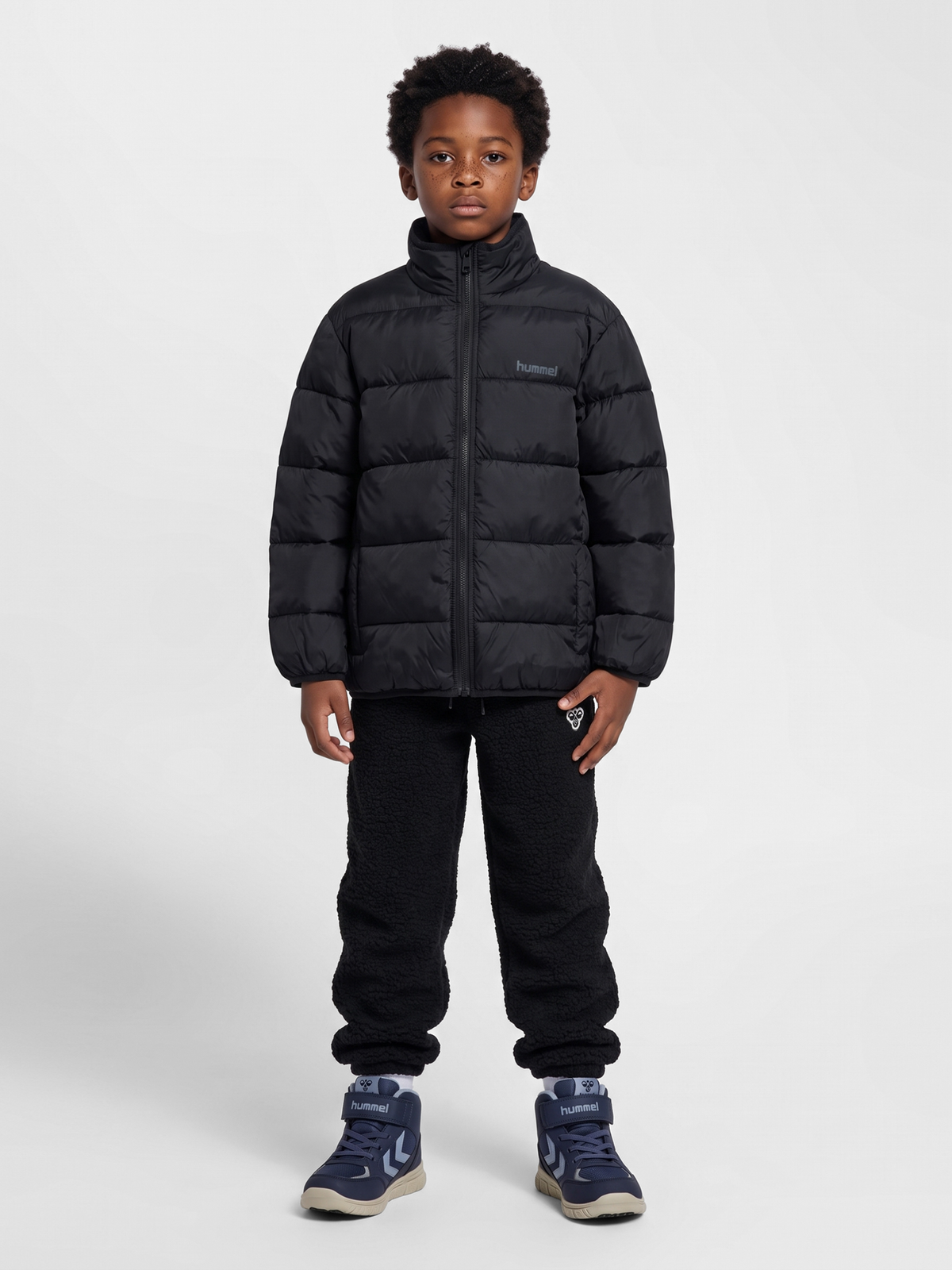 hummel Jr Lightweight Puffer Jacket Black