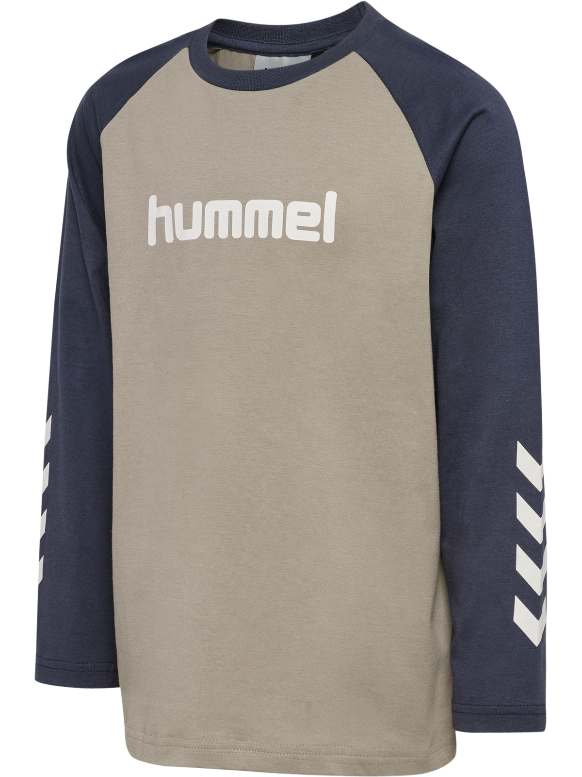 hummel Jr Logo T-shirt L/S Vintage Khaki