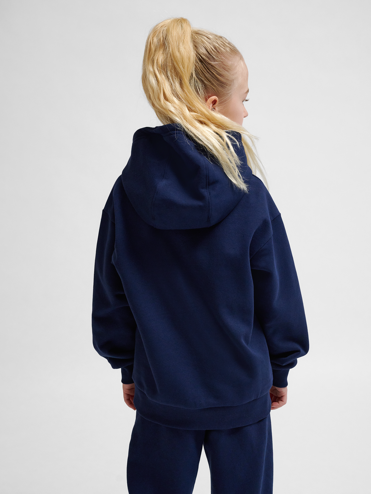 hummel Jr Loose Hoodie Bee Dress Blues