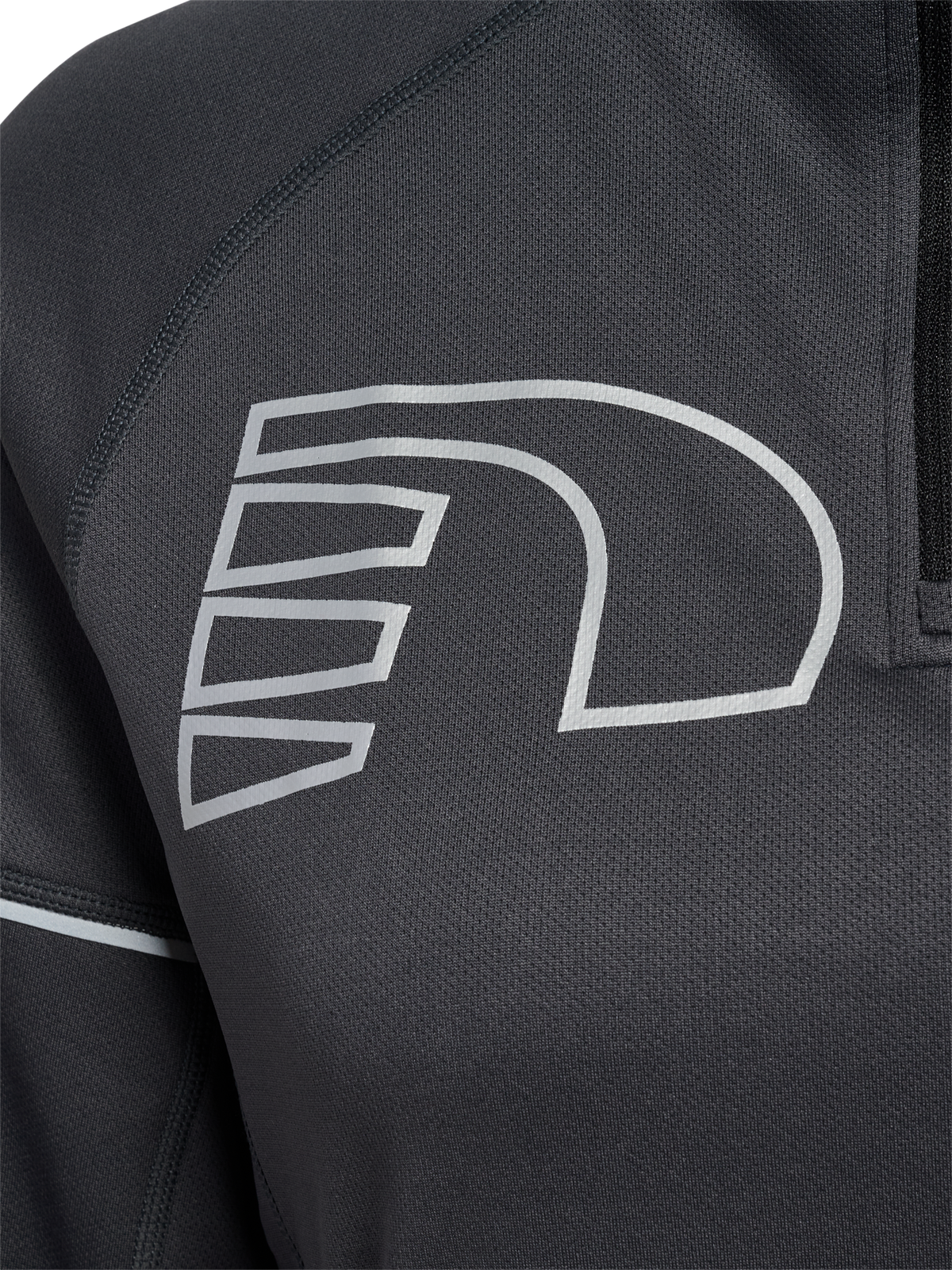 Newline Core Zip Neck Shirt Titanium