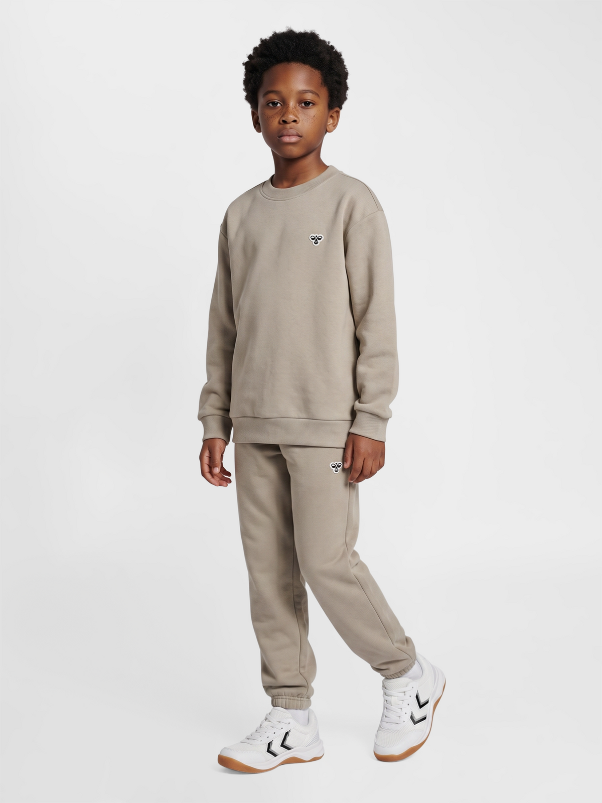 hummel Jr Loose Crewneck Bee Vintage Khaki