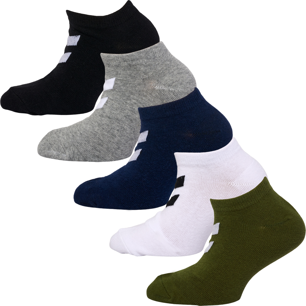 hummel Match Me Sock 5-PACK Dark Olive