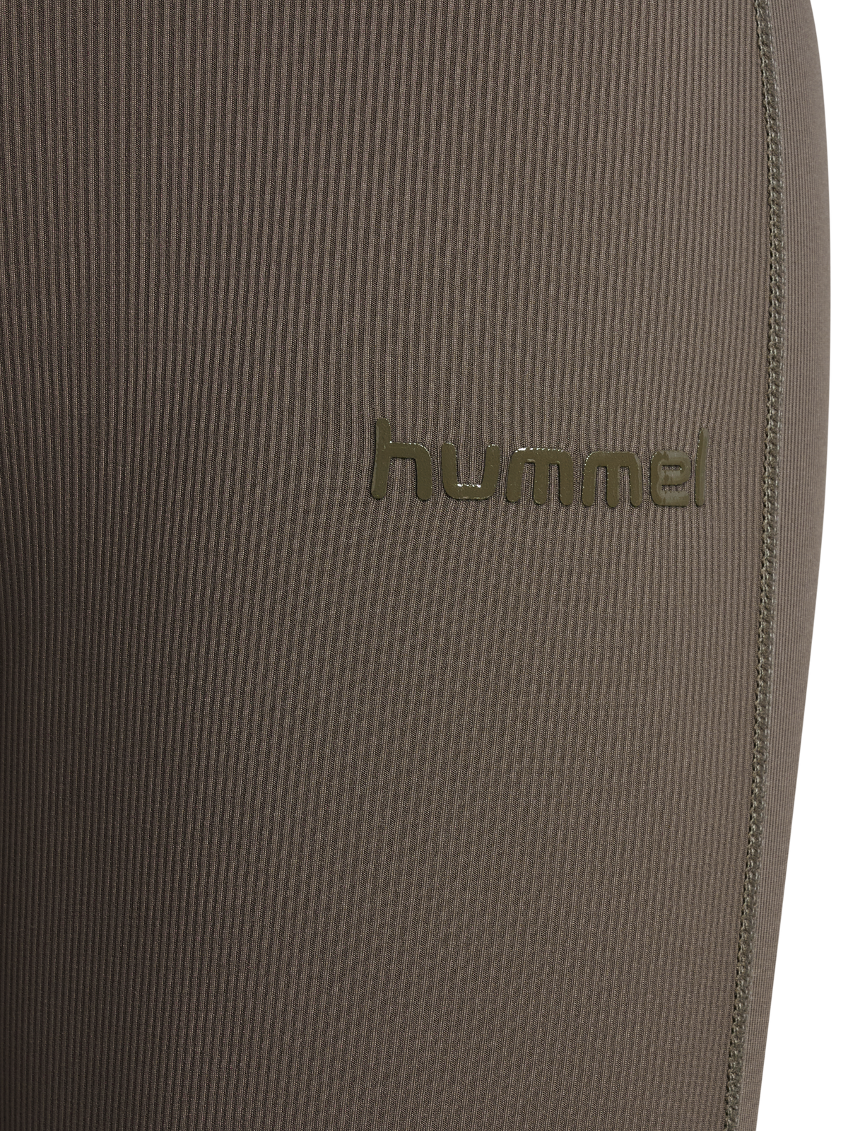 hummel Prima Rib Straight Leg HW Tights Major Brown