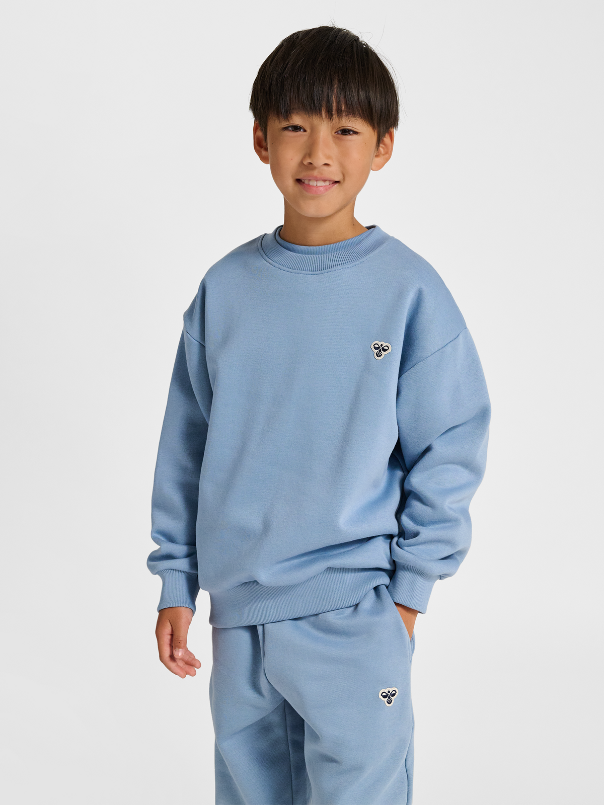 hummel Jr Loose Crewneck Bee Faded Denim
