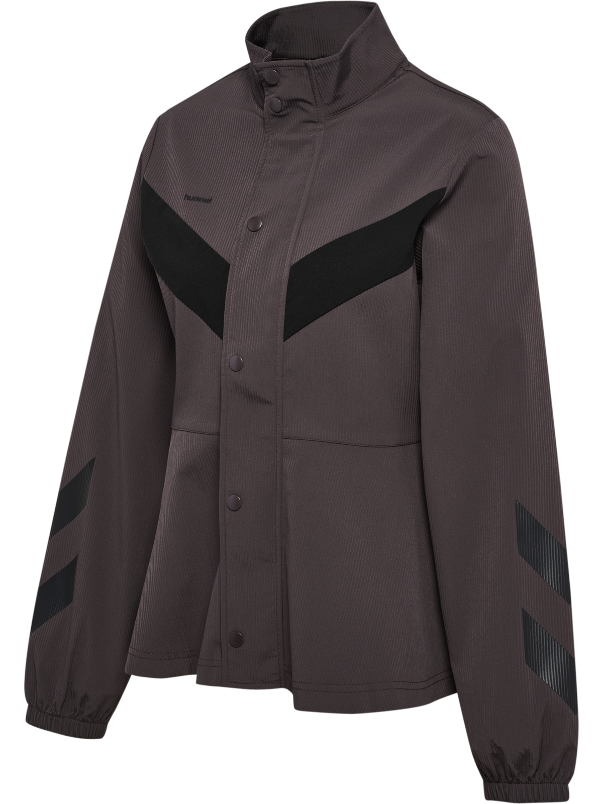hummel I-D Funnel Neck Stripe Jacket Shale