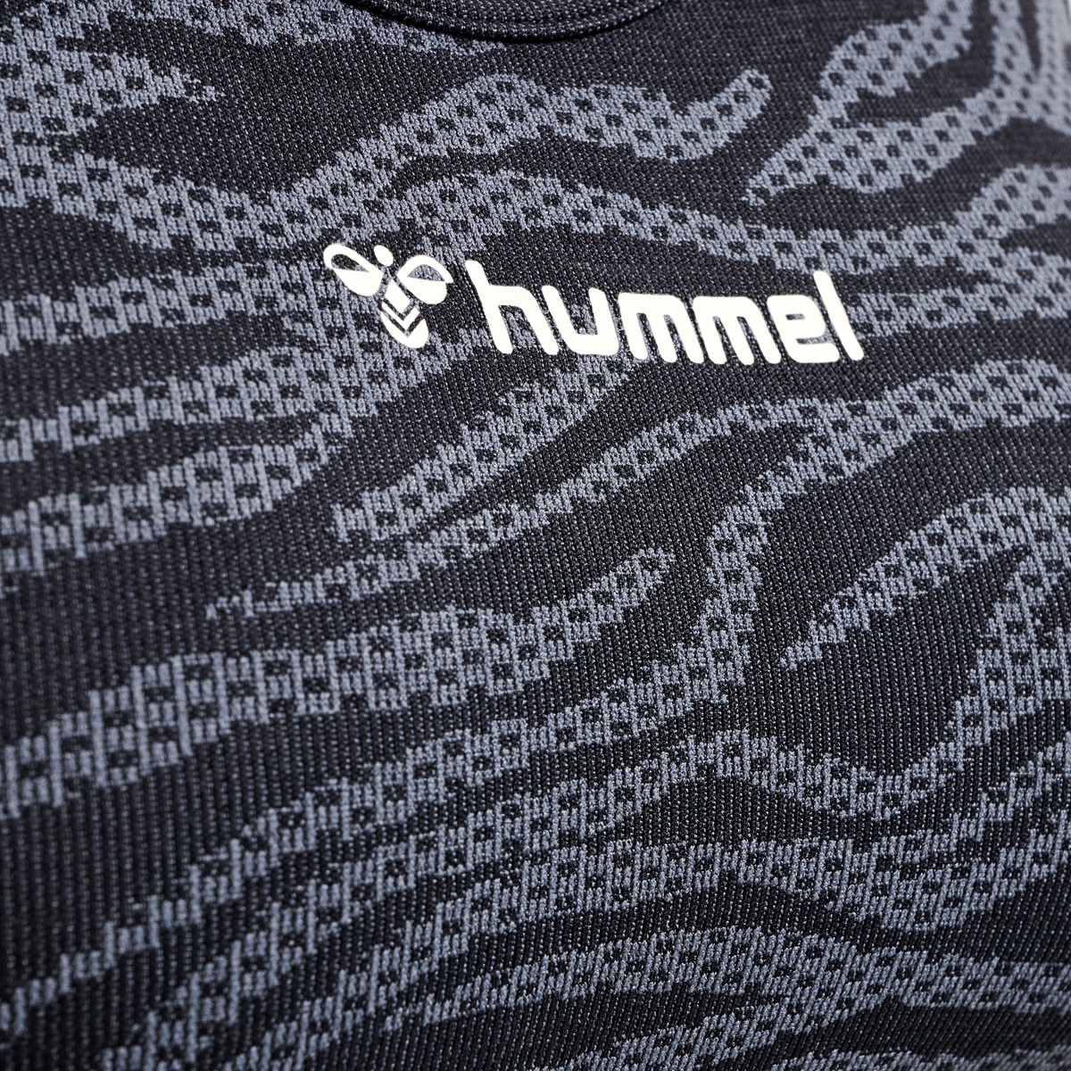 hummel Mt Saga Seamless Sports Top Black/Asphalt Melange