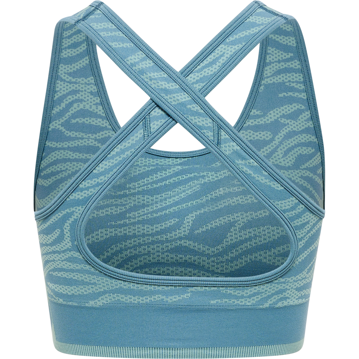 hummel Mt Saga Seamless Sports Top North Atlantic/Blue Surf Melange