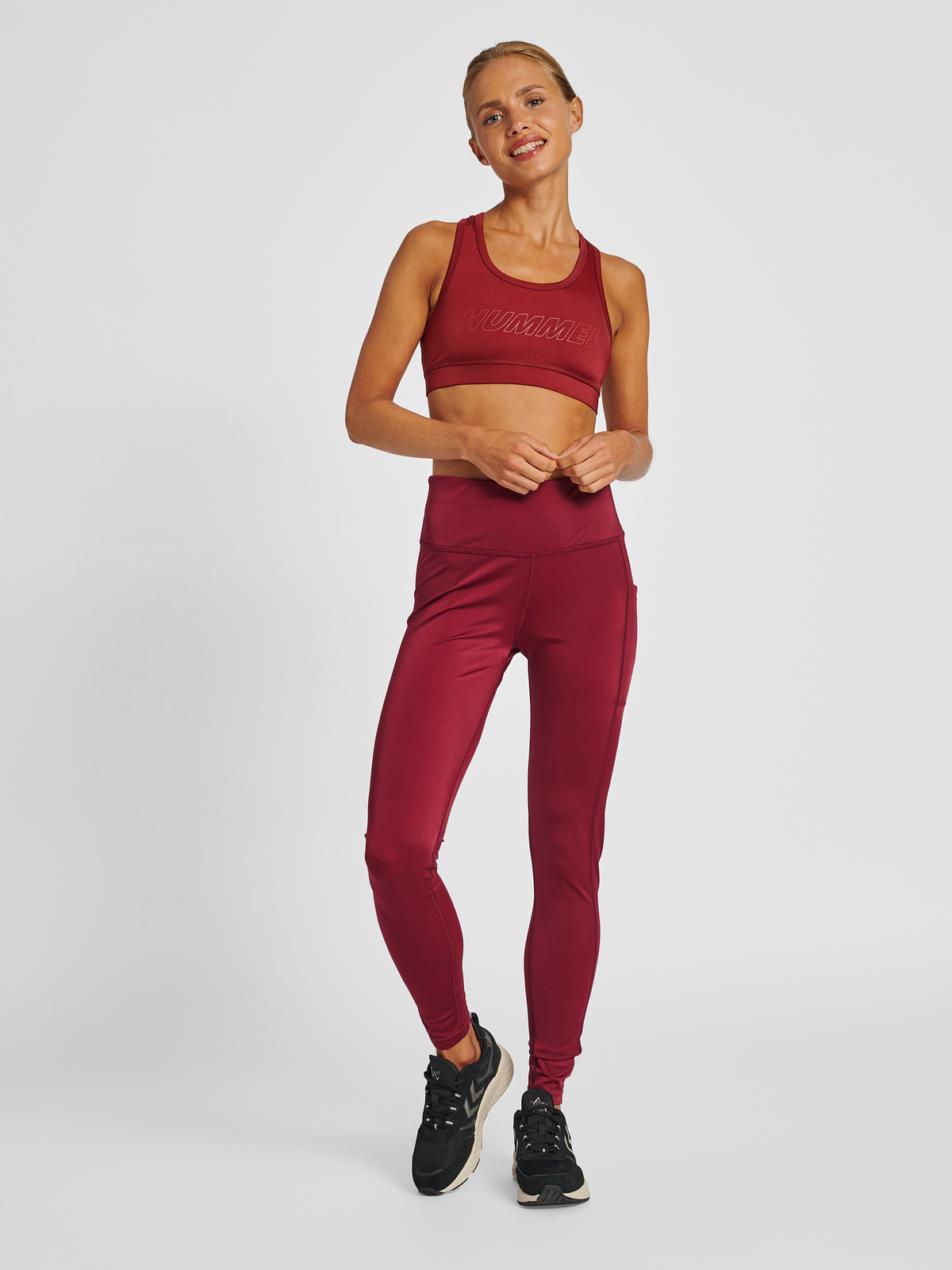 hummel Te Tola Sports Bra Cabernet