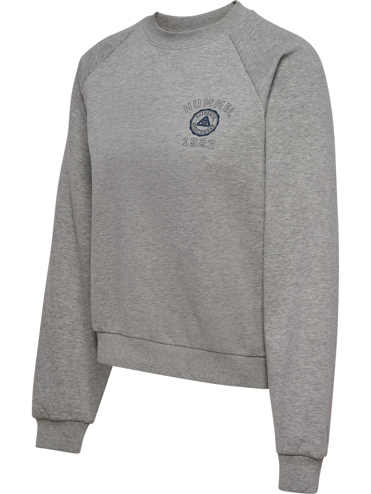 hummel Keeper W Boxy Graphic Crewneck Light Grey Melange