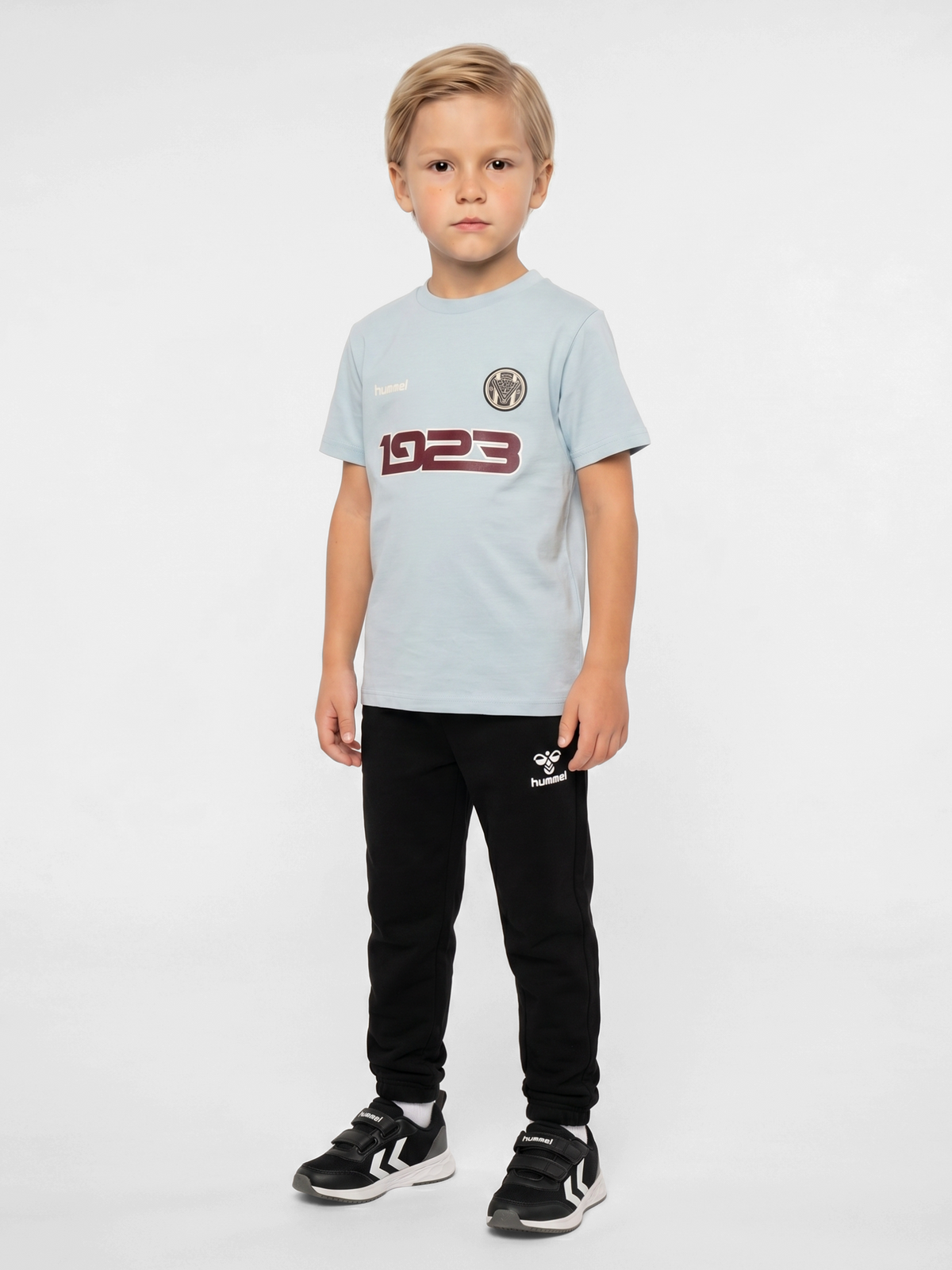 hummel Jr Reg Graphic T-shirt S/S Skyway
