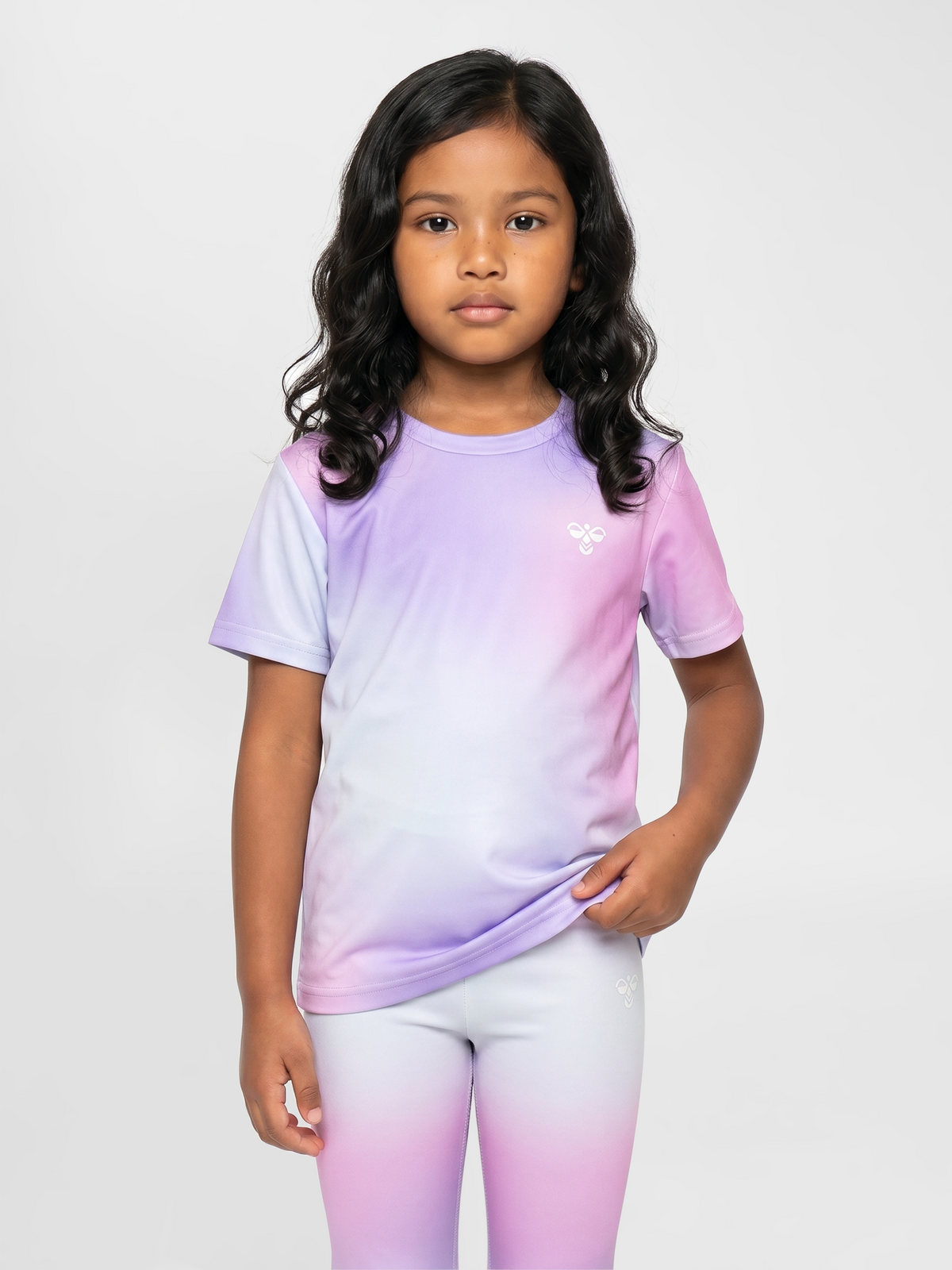 hummel Jr Gradient Gym T-shirt S/S Pastel Lavender