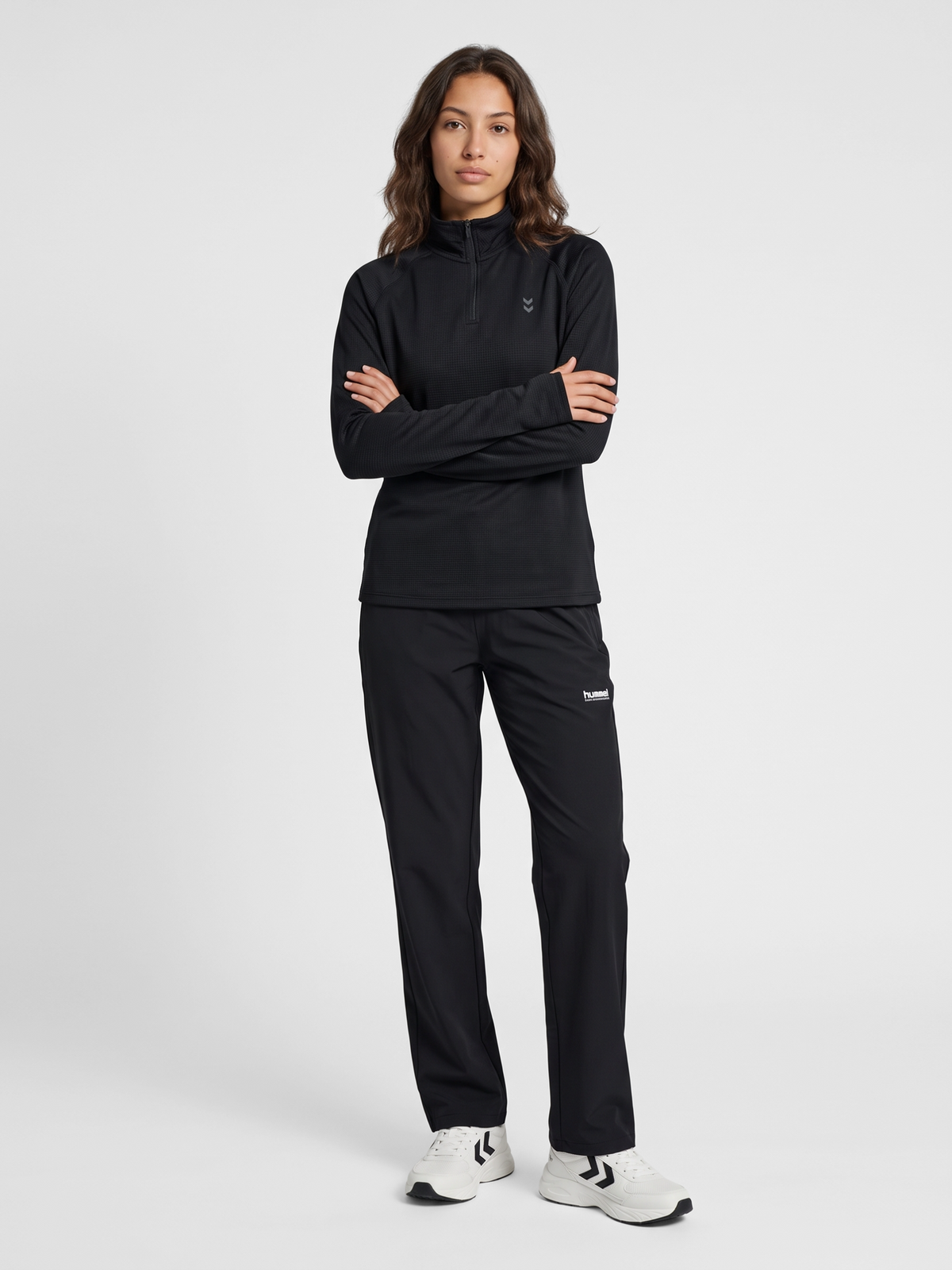 hummel Pulse W Half Zip Midlayer Black