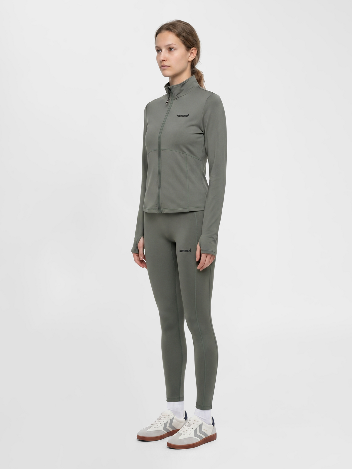 hummel Prima W Zip Blouse Castor Gray