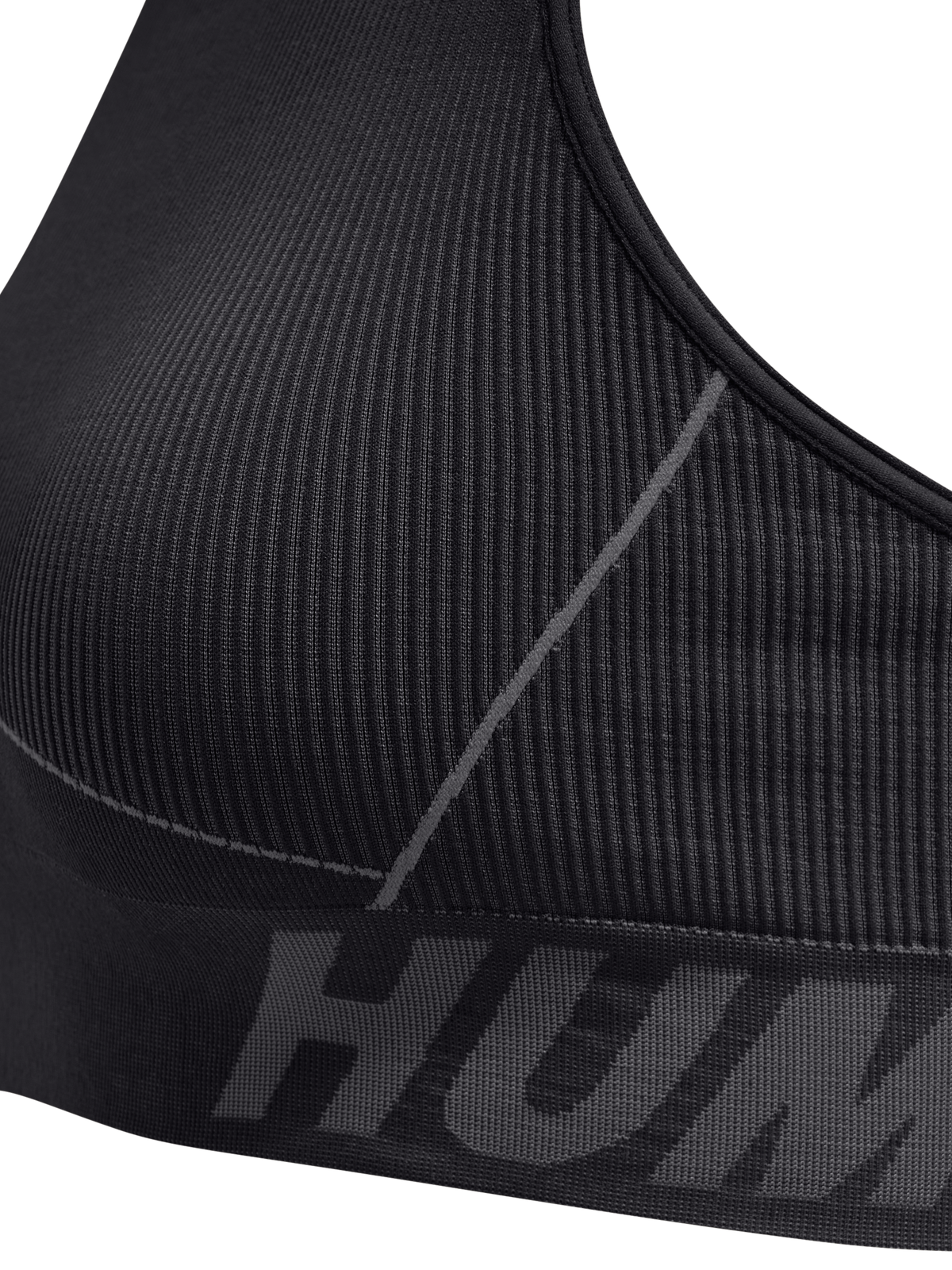 hummel Te Christel Seamless Sports Top Black/Asphalt Melange
