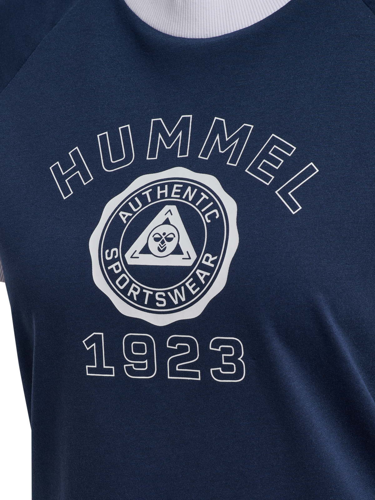 hummel Pulse Ringer W T-shirt S/S Dress Blues