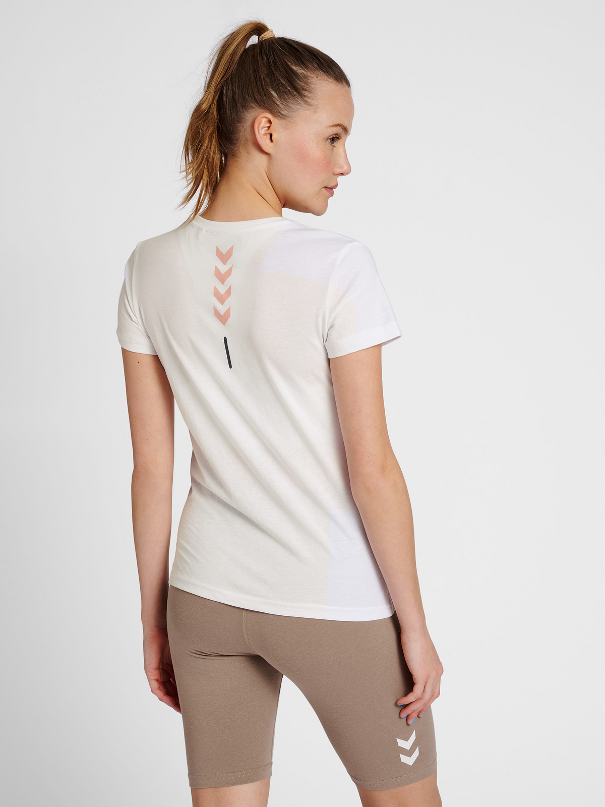hummel Te Cali Cotton T-shirt White/Withered Rose