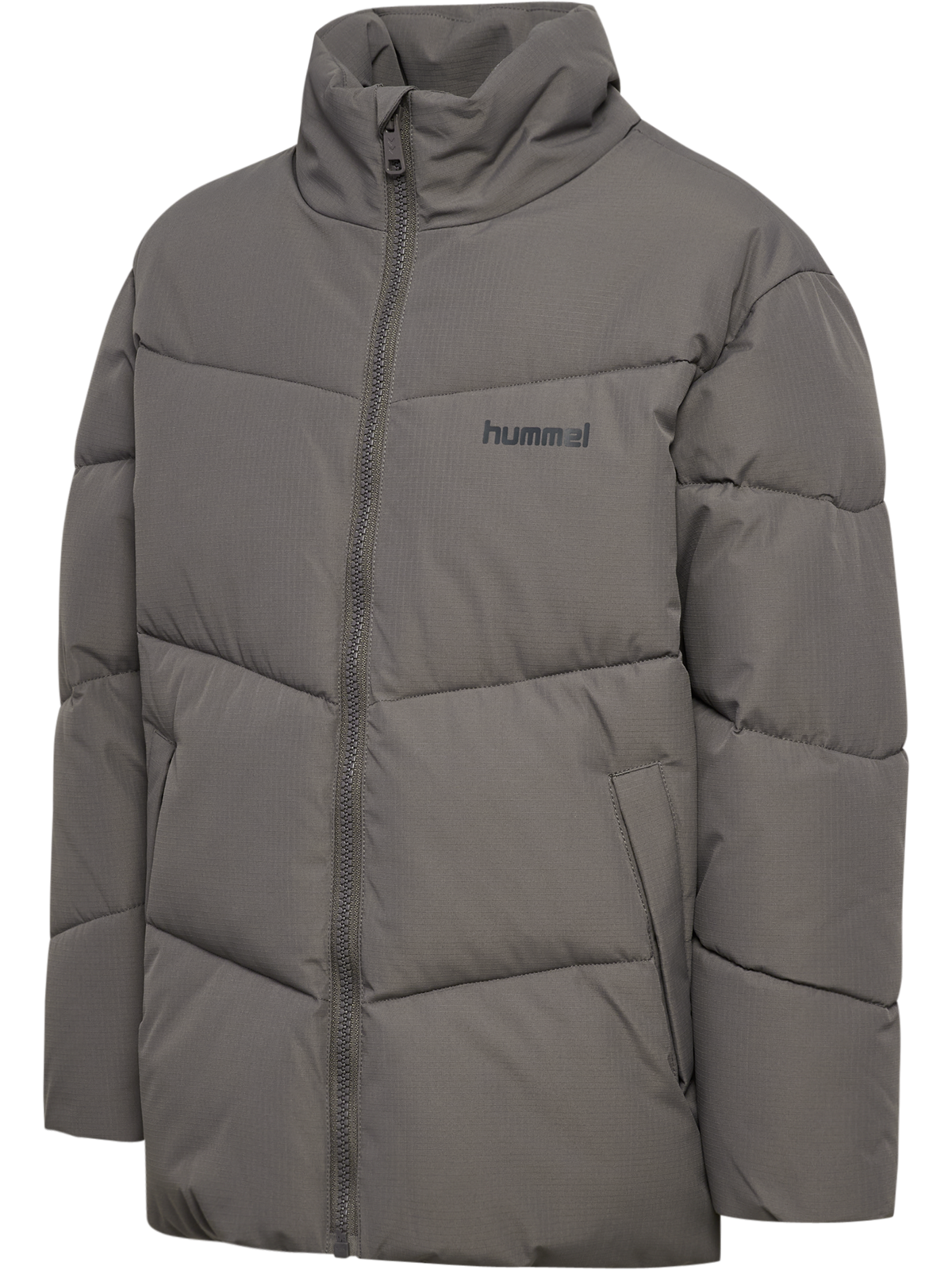 hummel Jr Puffer Jacket Dark Gull Gray