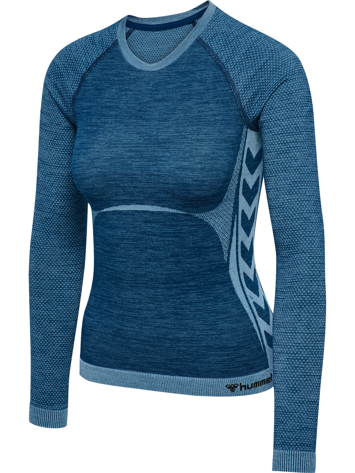 hummel Clea Seamless Tight T-shirt L/S Navy Peony/Faded Denim