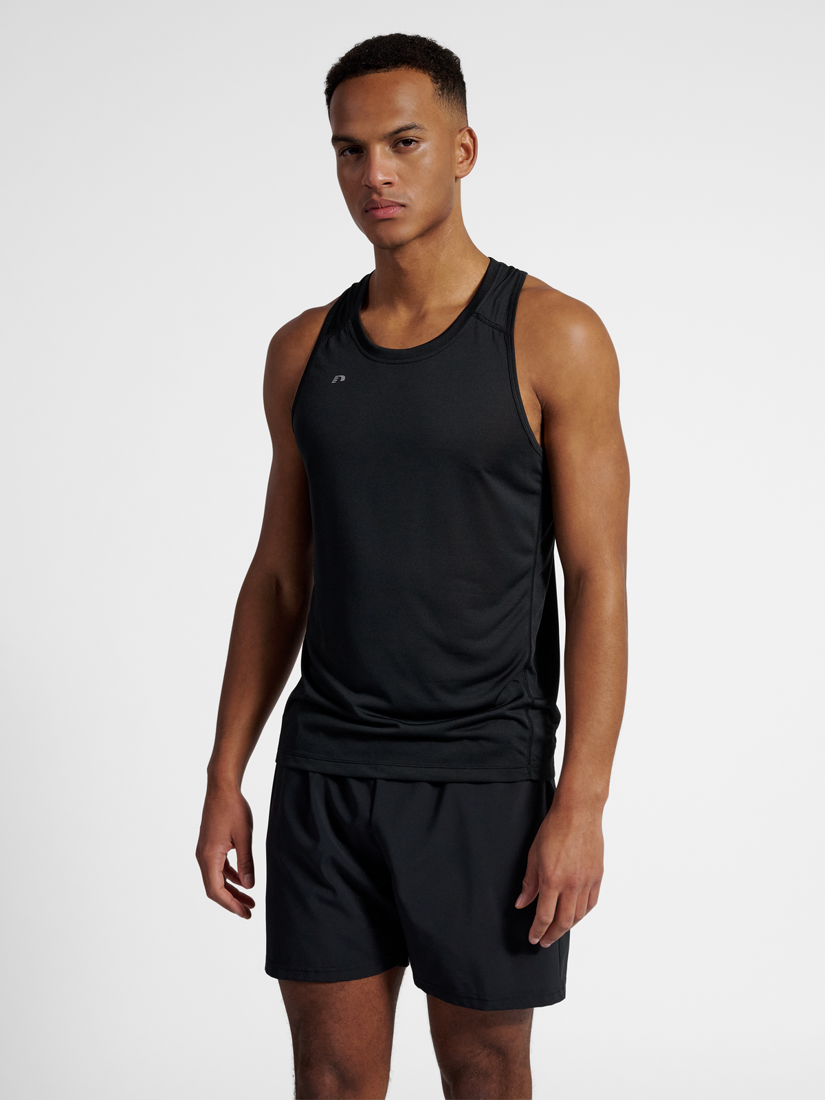 Newline Beat Singlet Black