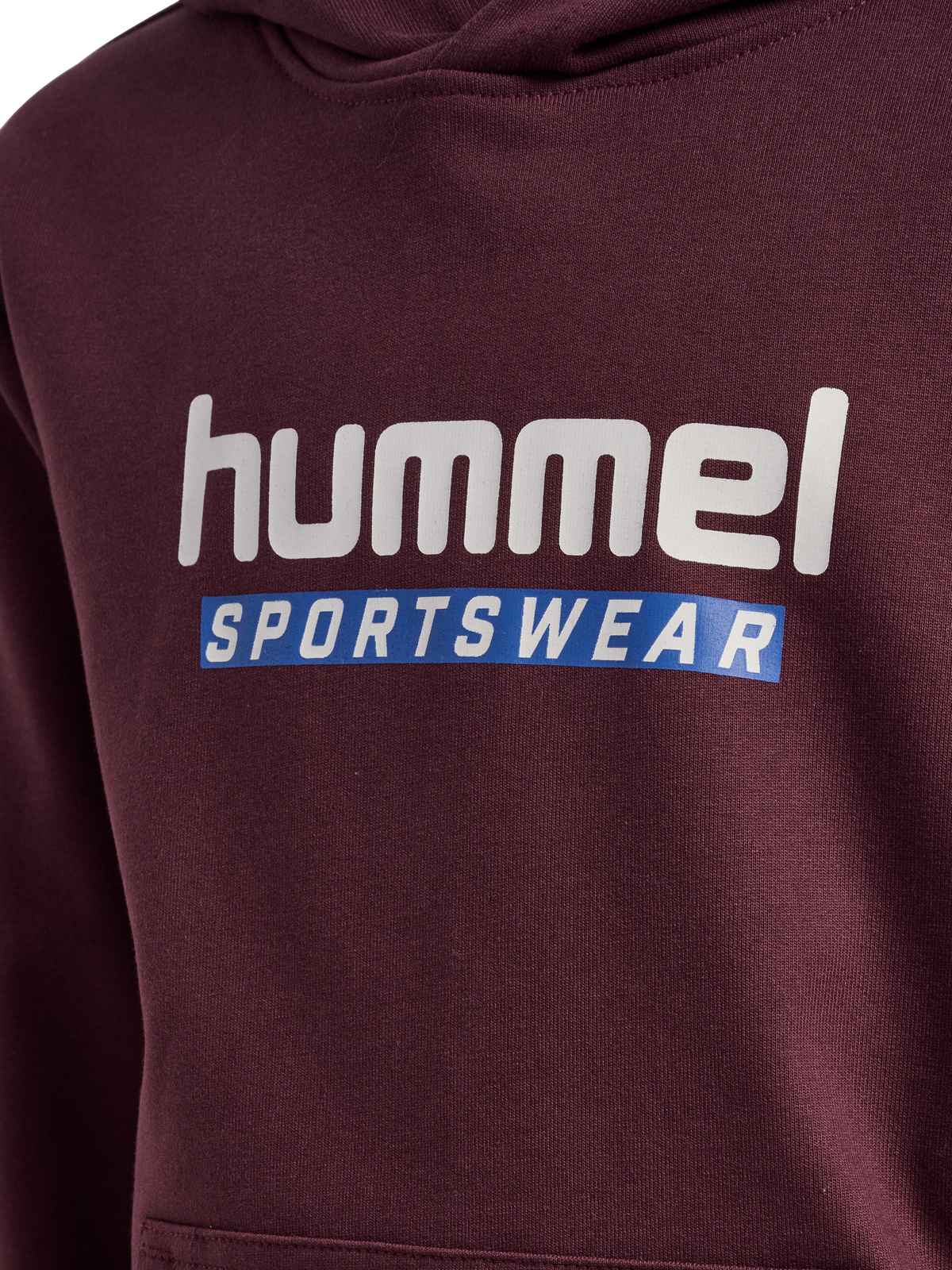 hummel Jr Logo Hoodie Vineyard Wine