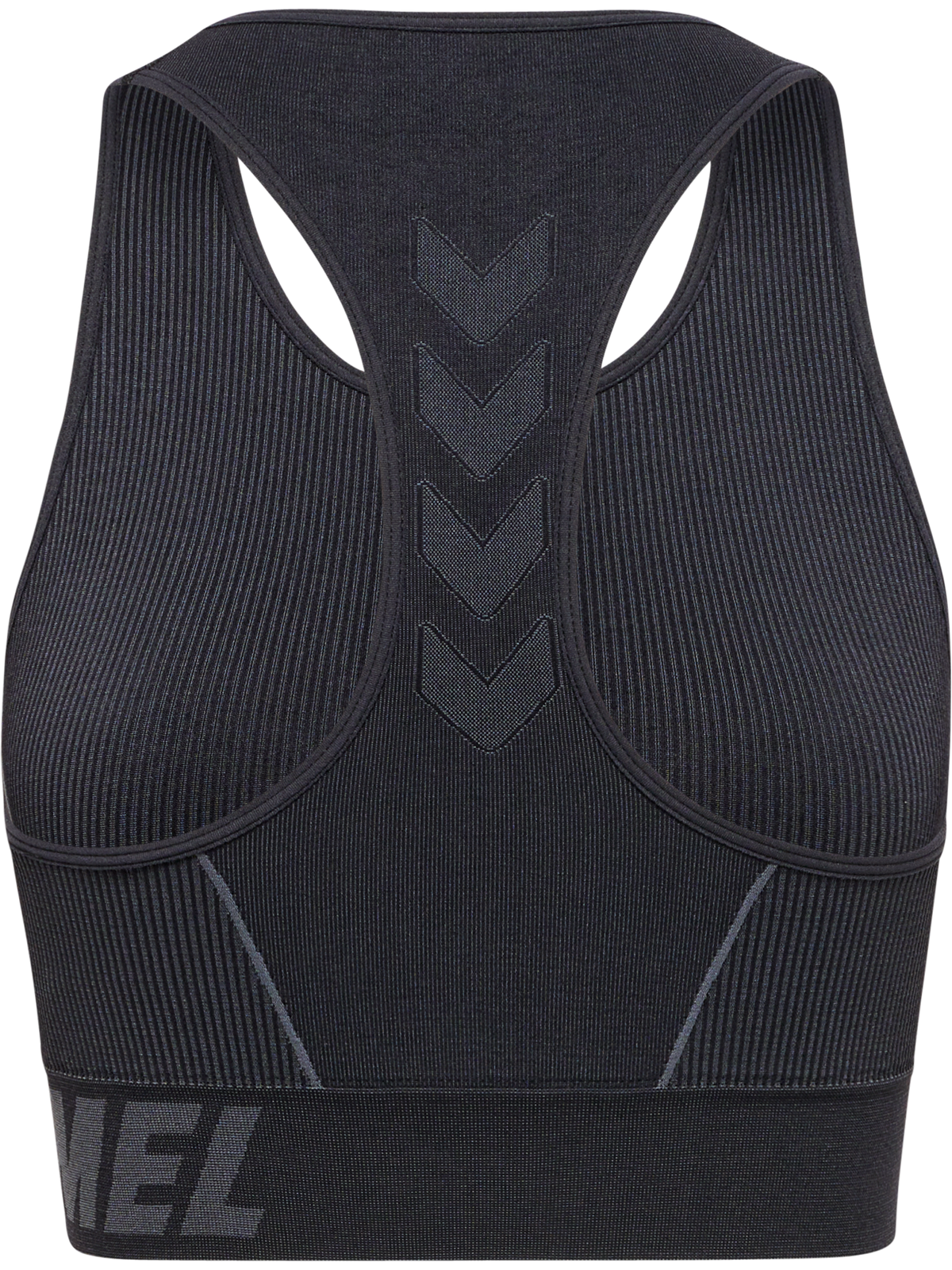 hummel Te Christel Seamless Sports Top Black/Asphalt Melange