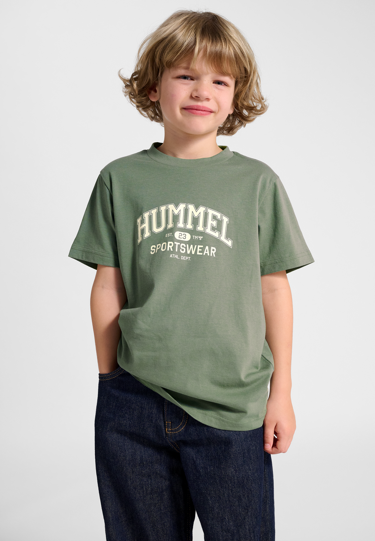 hummel Jr Reg Graphic T-shirt S/S Laurel Wreath