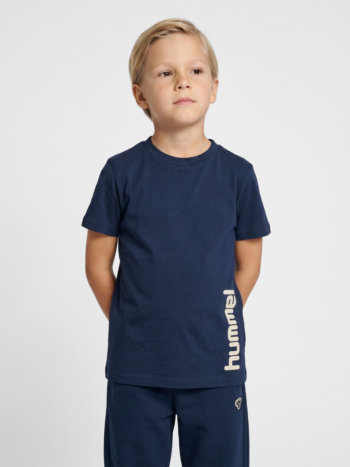 hummel Jr Reg Graphic T-shirt S/S Dress Blues