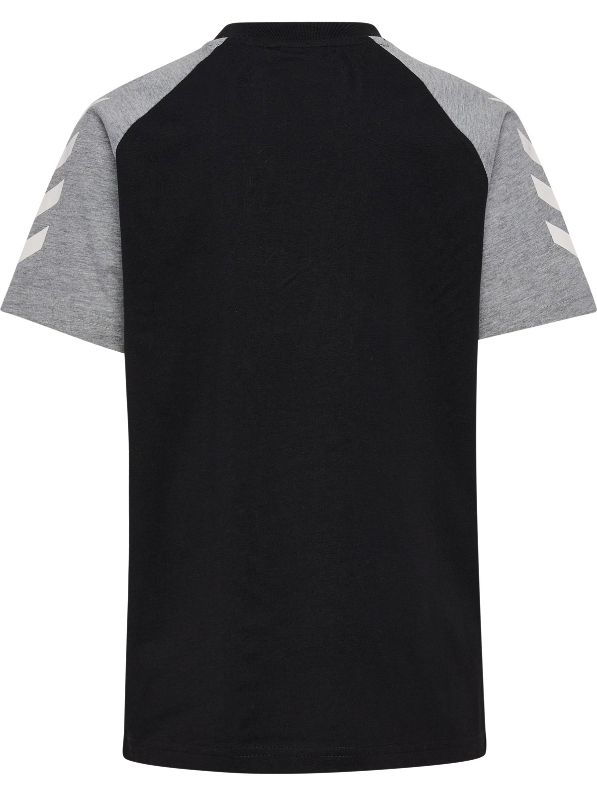 hummel Jr Logo T-shirt S/S Black/Grey Melange