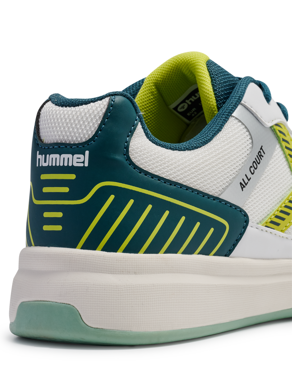 hummel All Court White/Green/Yellow