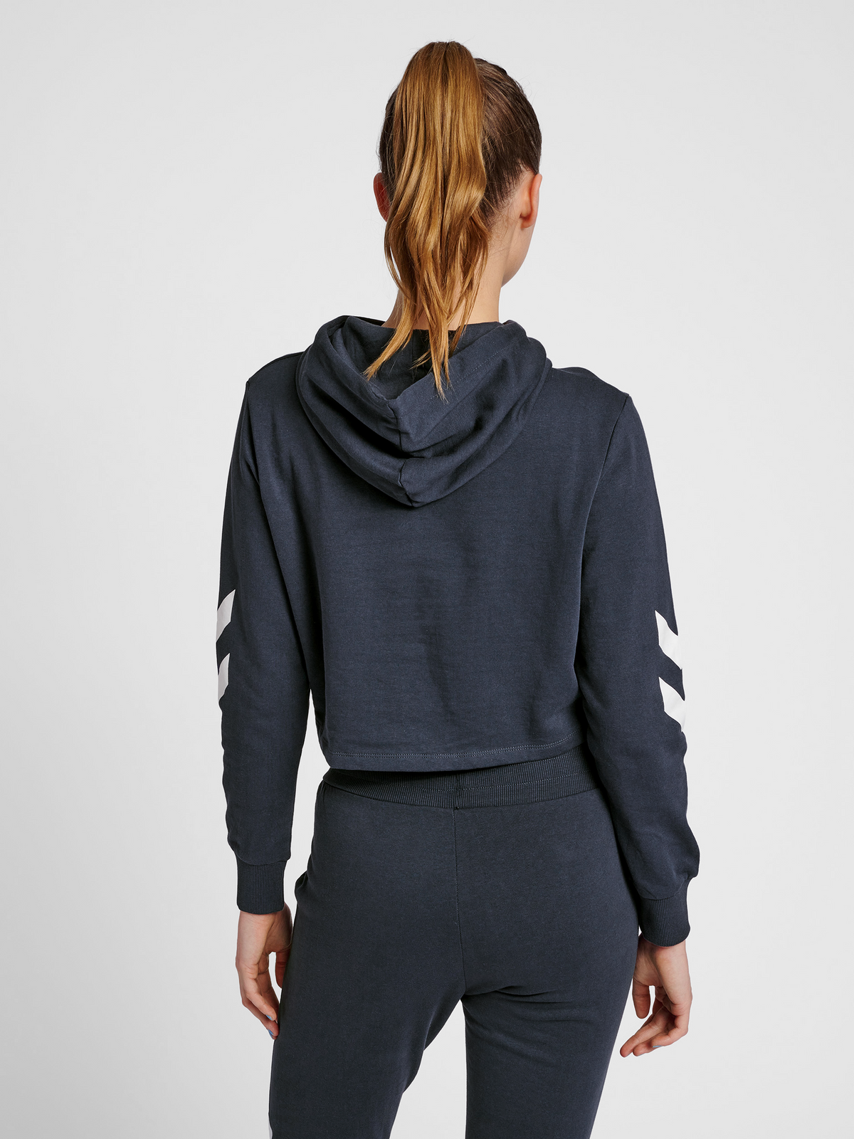hummel Legacy Woman Cropped Hoodie Blue Nights