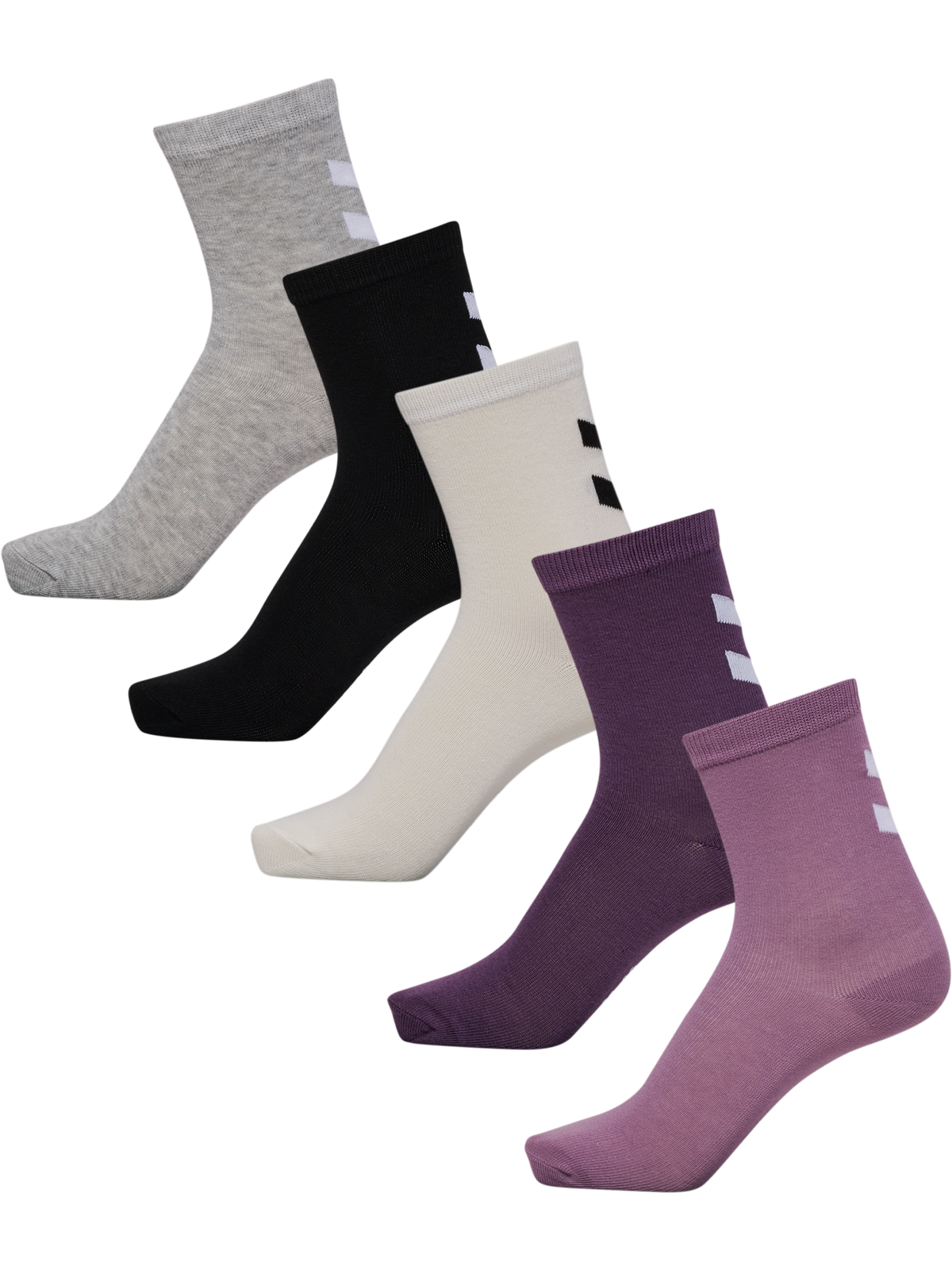 hummel Make My Day Sock 5-PACK Black Plum