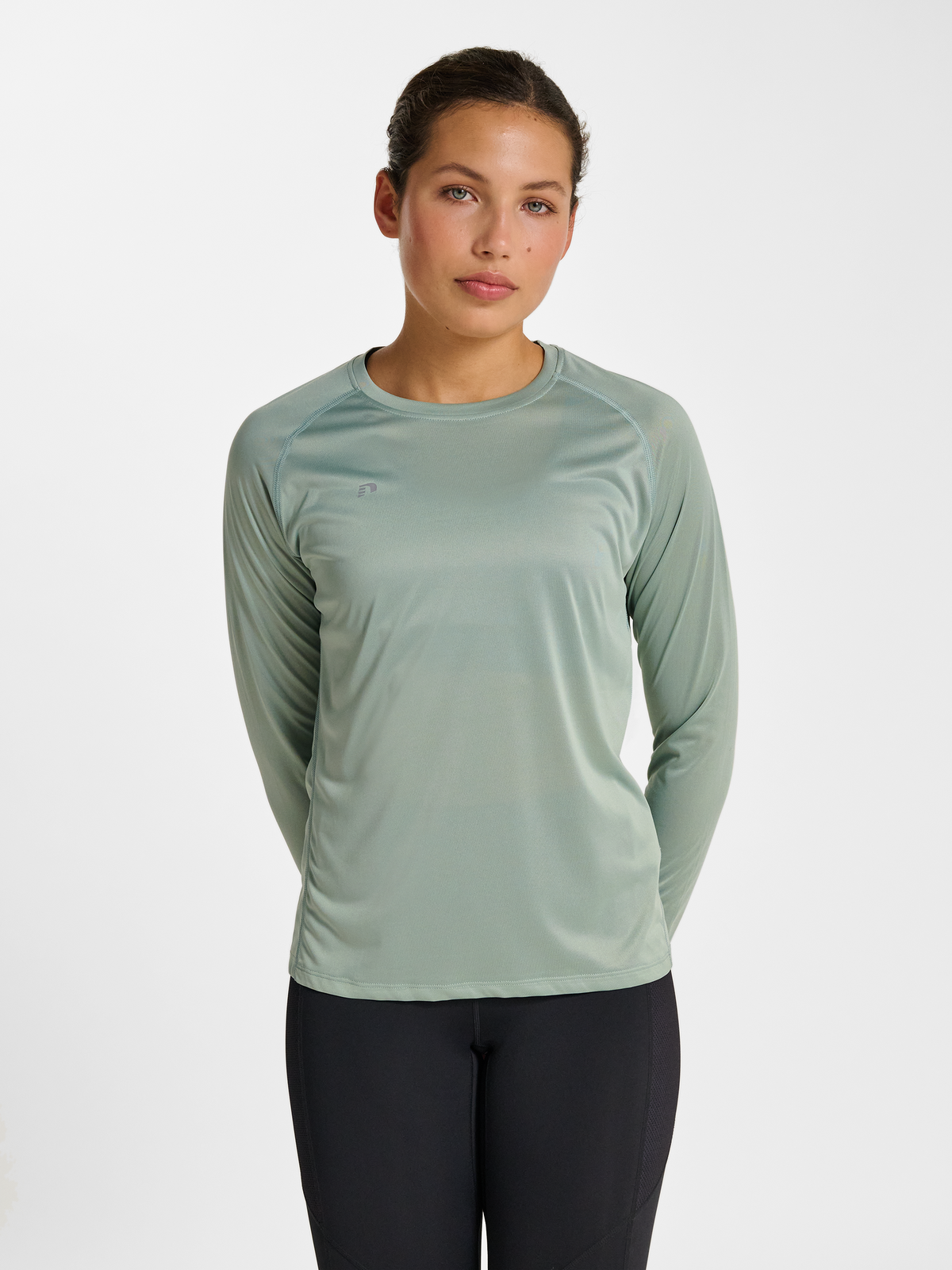 Newline Beat W T-shirt L/S Green Milieu